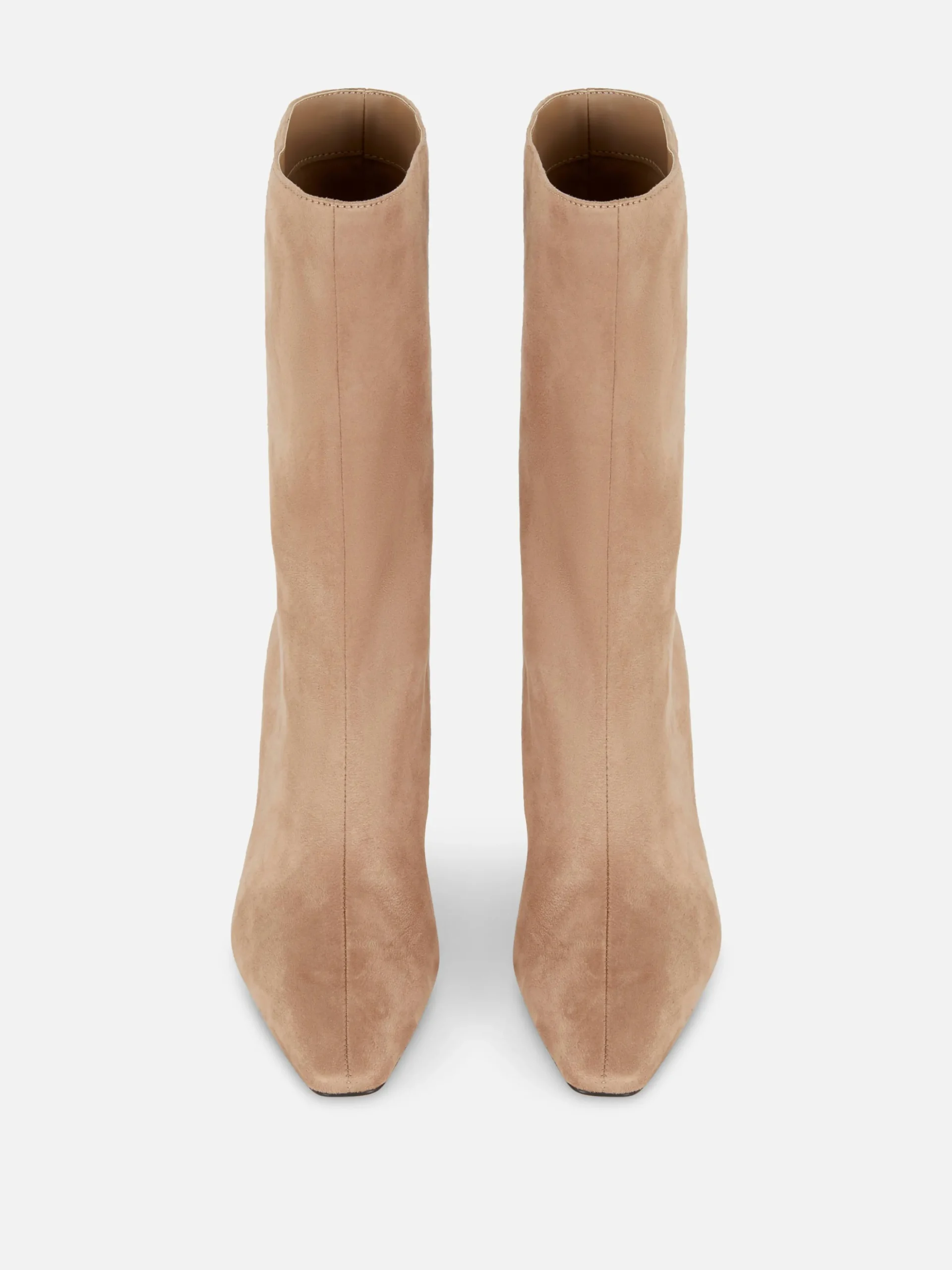 Faux Suede Stiletto Boots