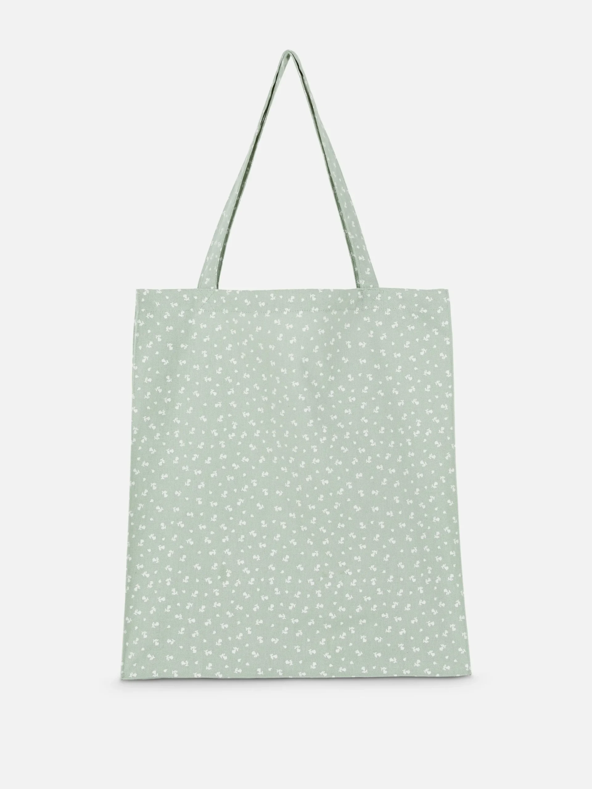 Floral Cotton Canvas Shopper