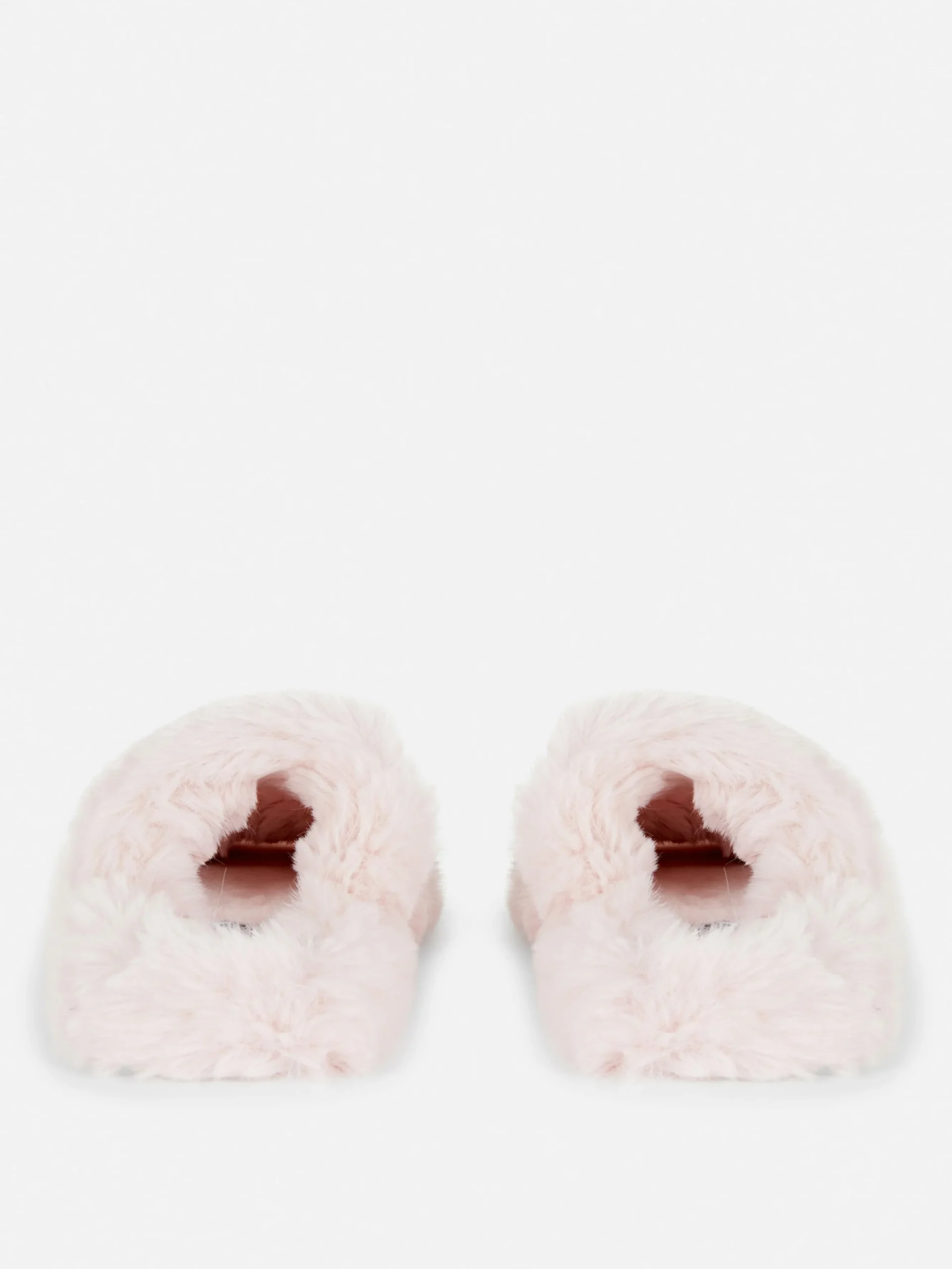 Fluffy Double Strap Slippers