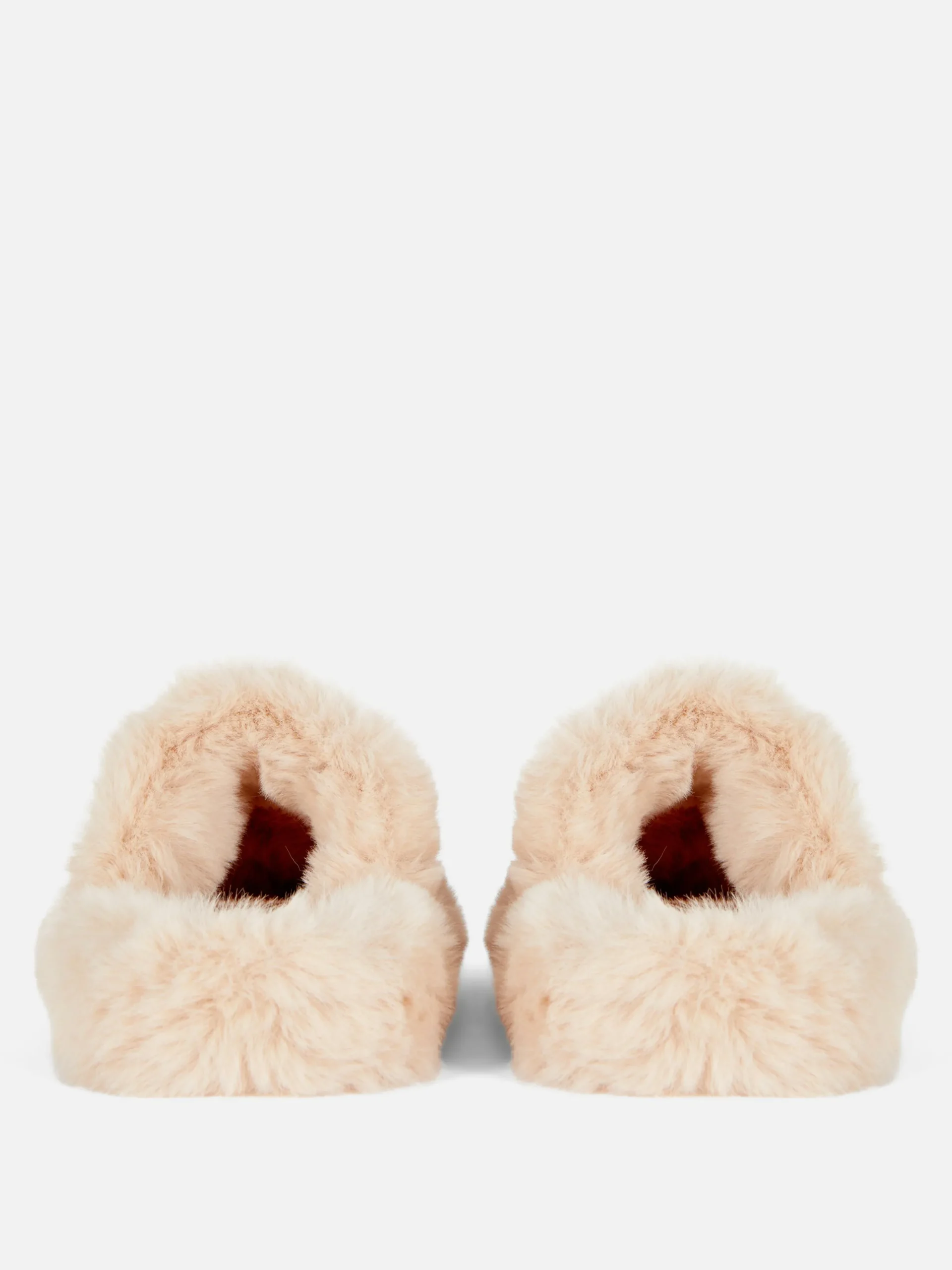 Fluffy Double Strap Slippers
