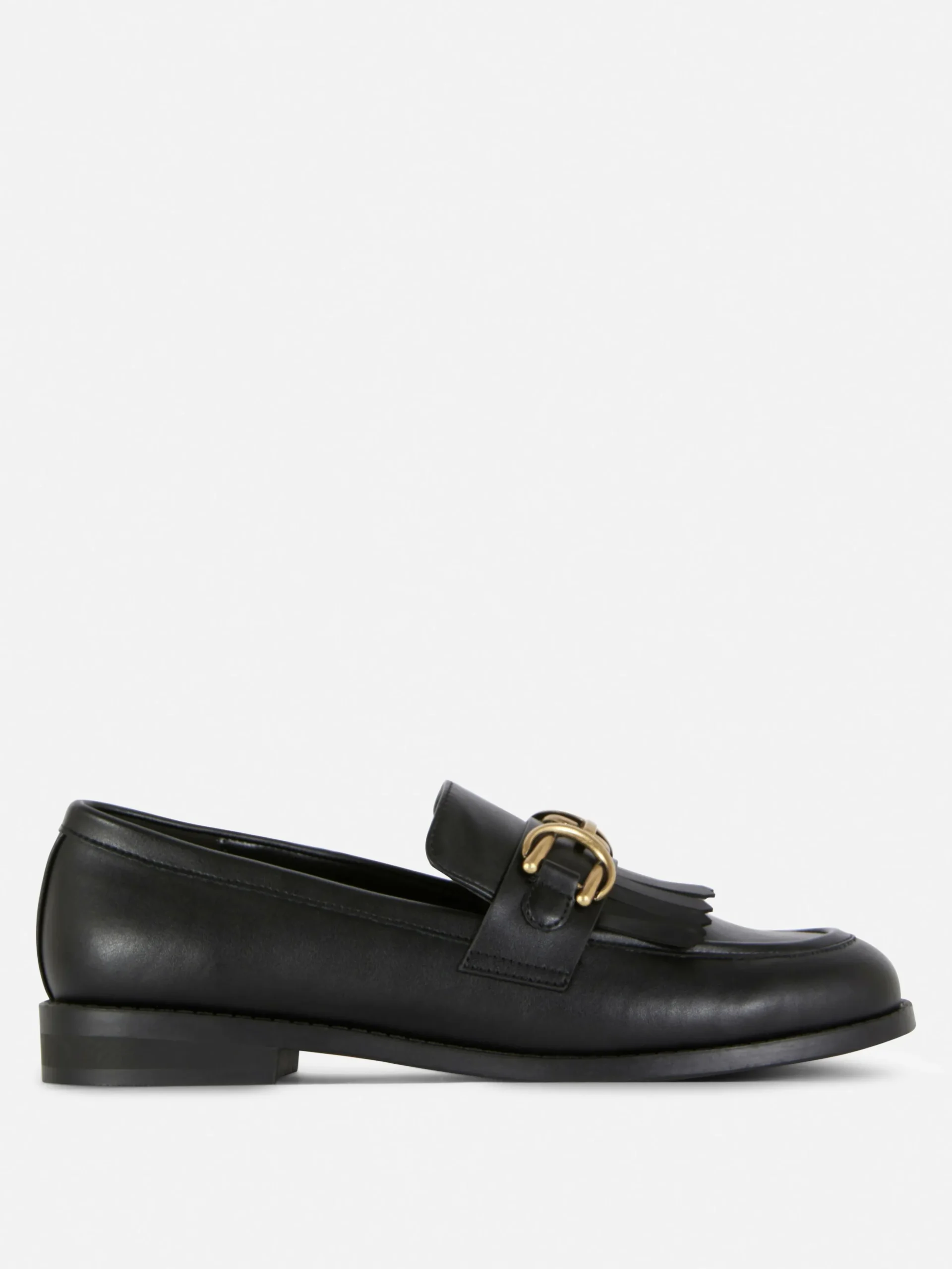 Fringed Buckle Loafers