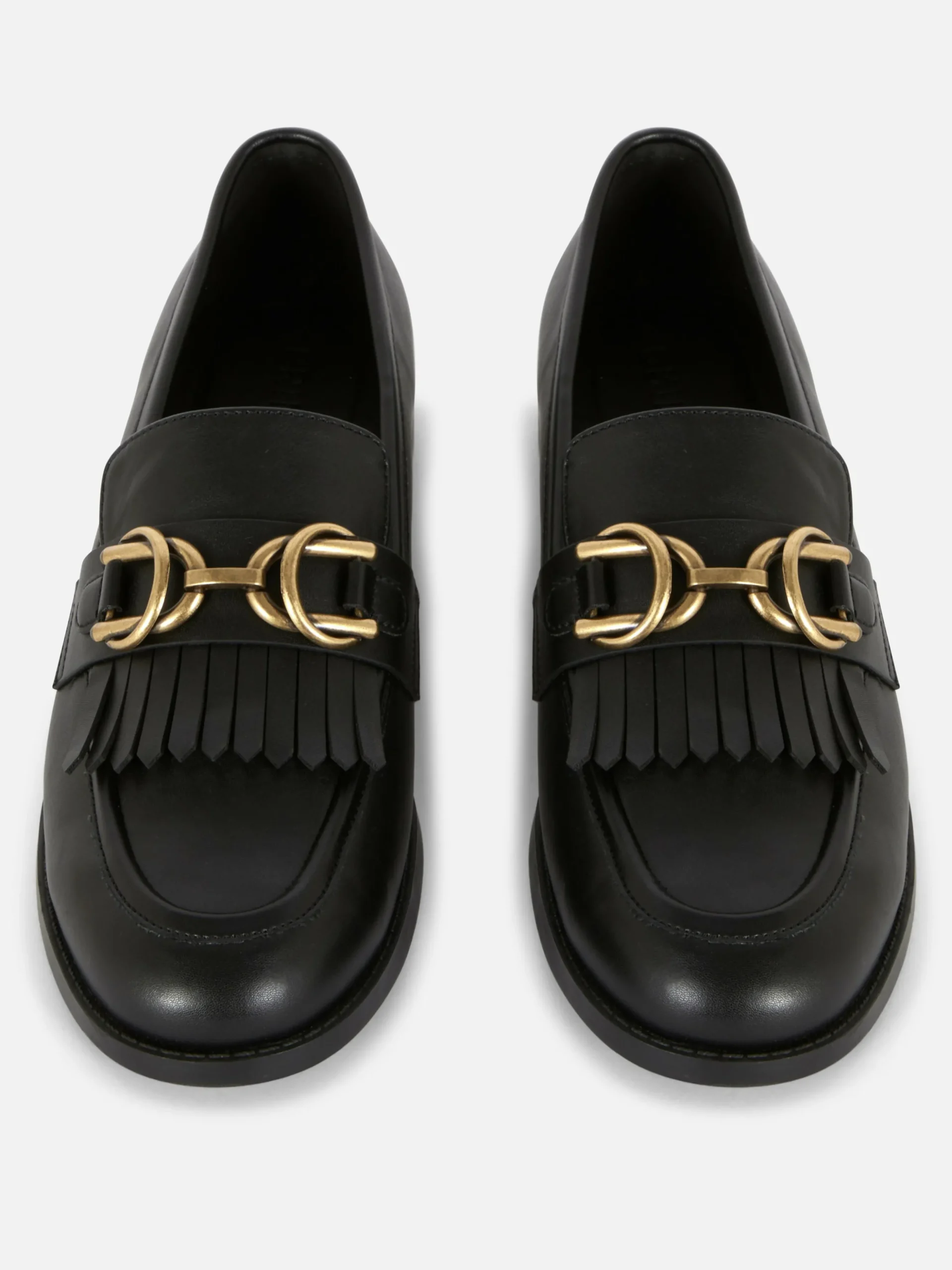 Fringed Buckle Loafers