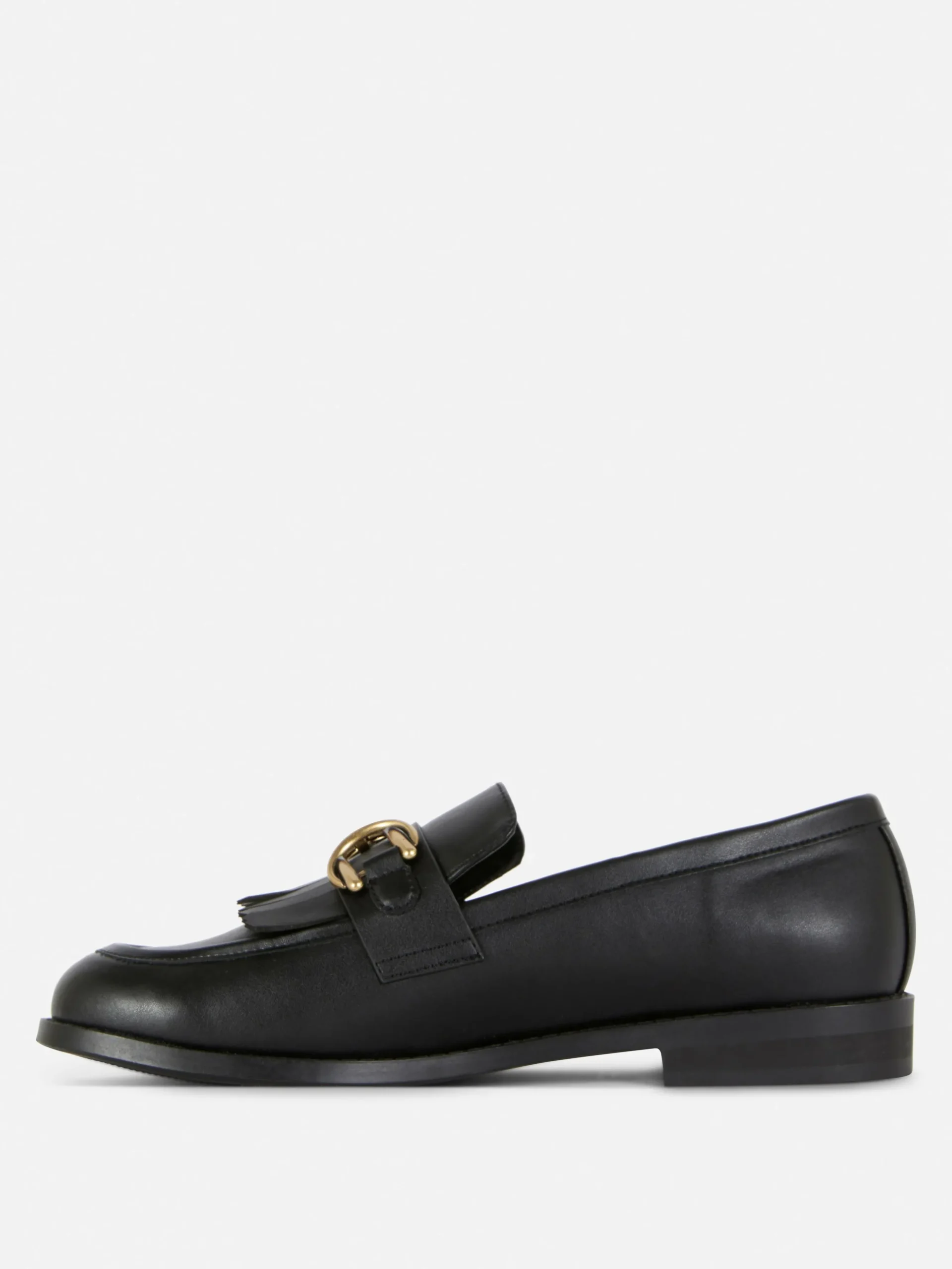 Fringed Buckle Loafers