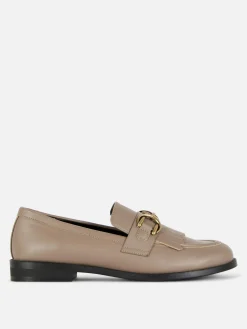 Fringed Buckle Loafers