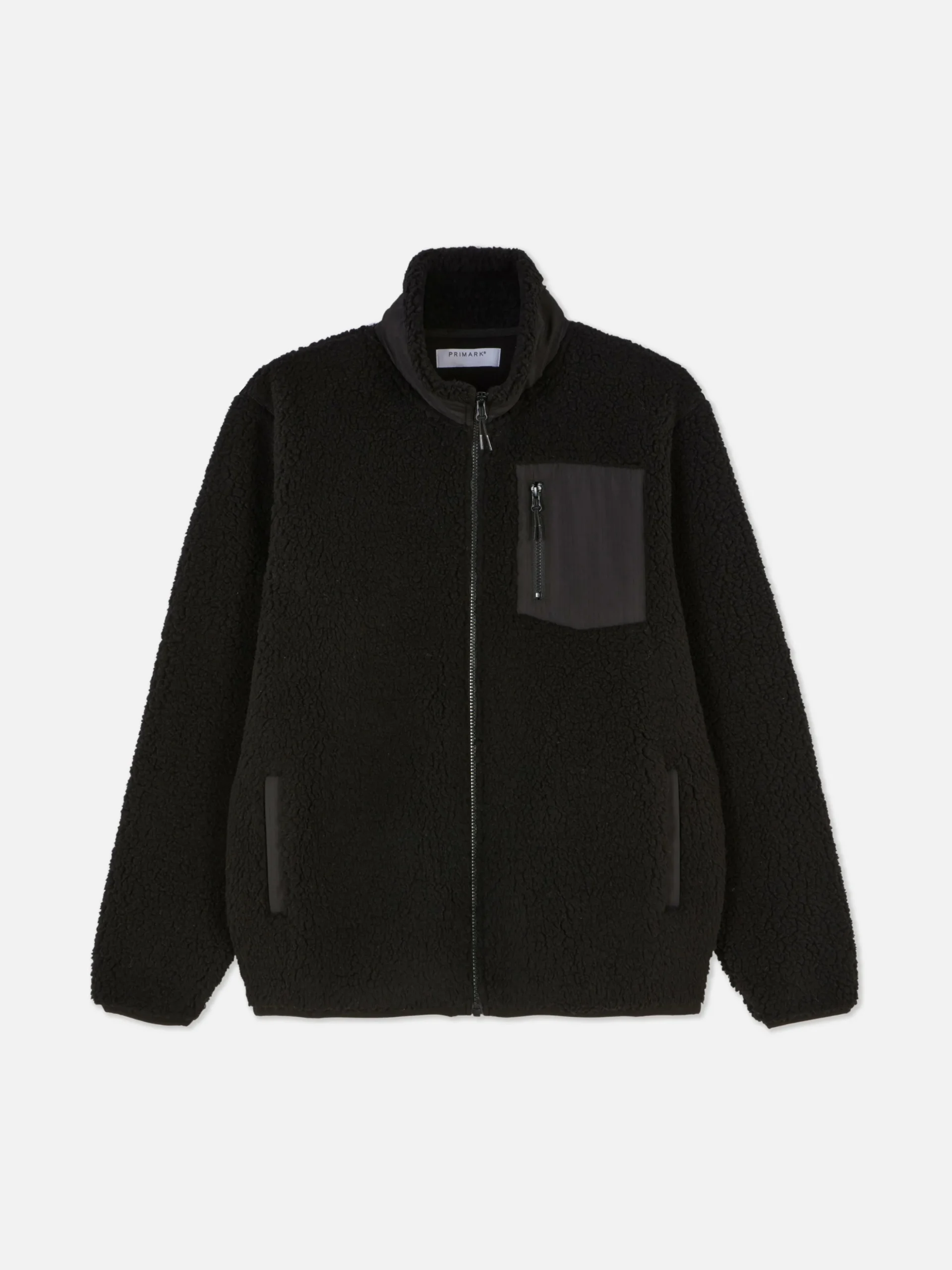 Funnel Neck Borg Jacket
