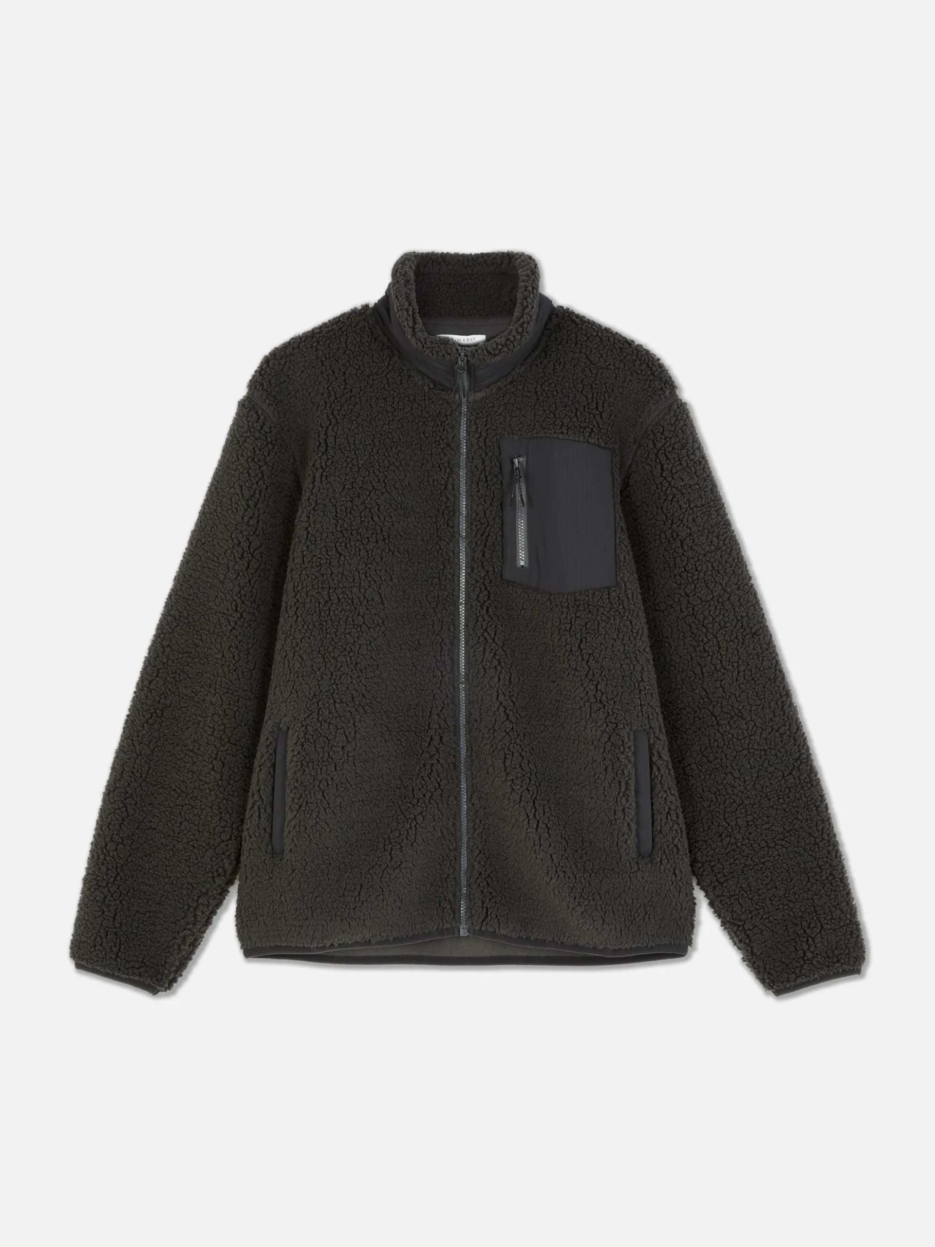 Funnel Neck Borg Jacket