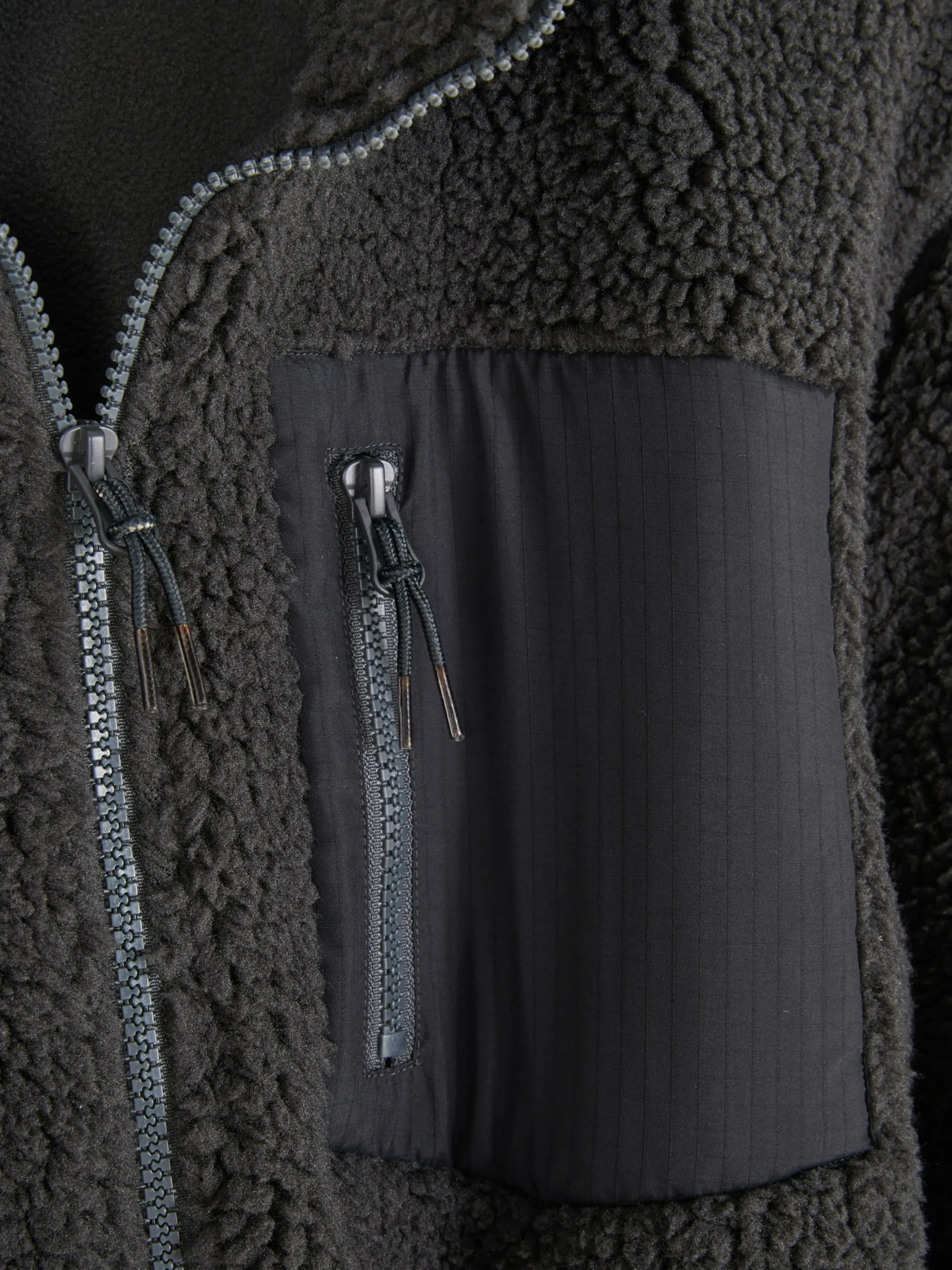 Funnel Neck Borg Jacket