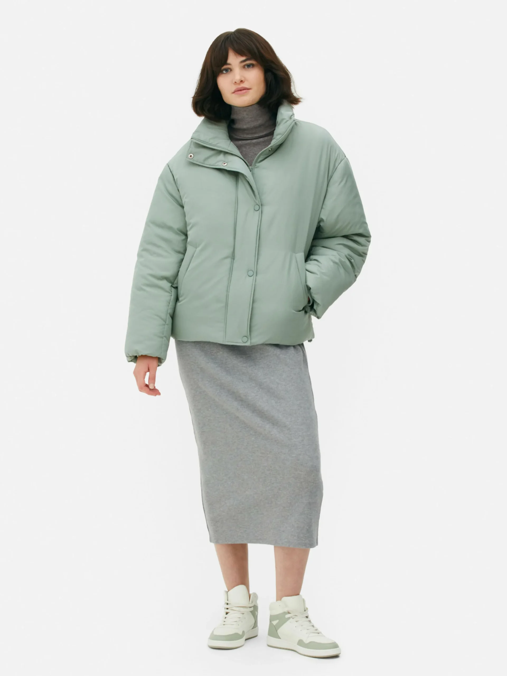 Funnel Neck Puffer Jacket