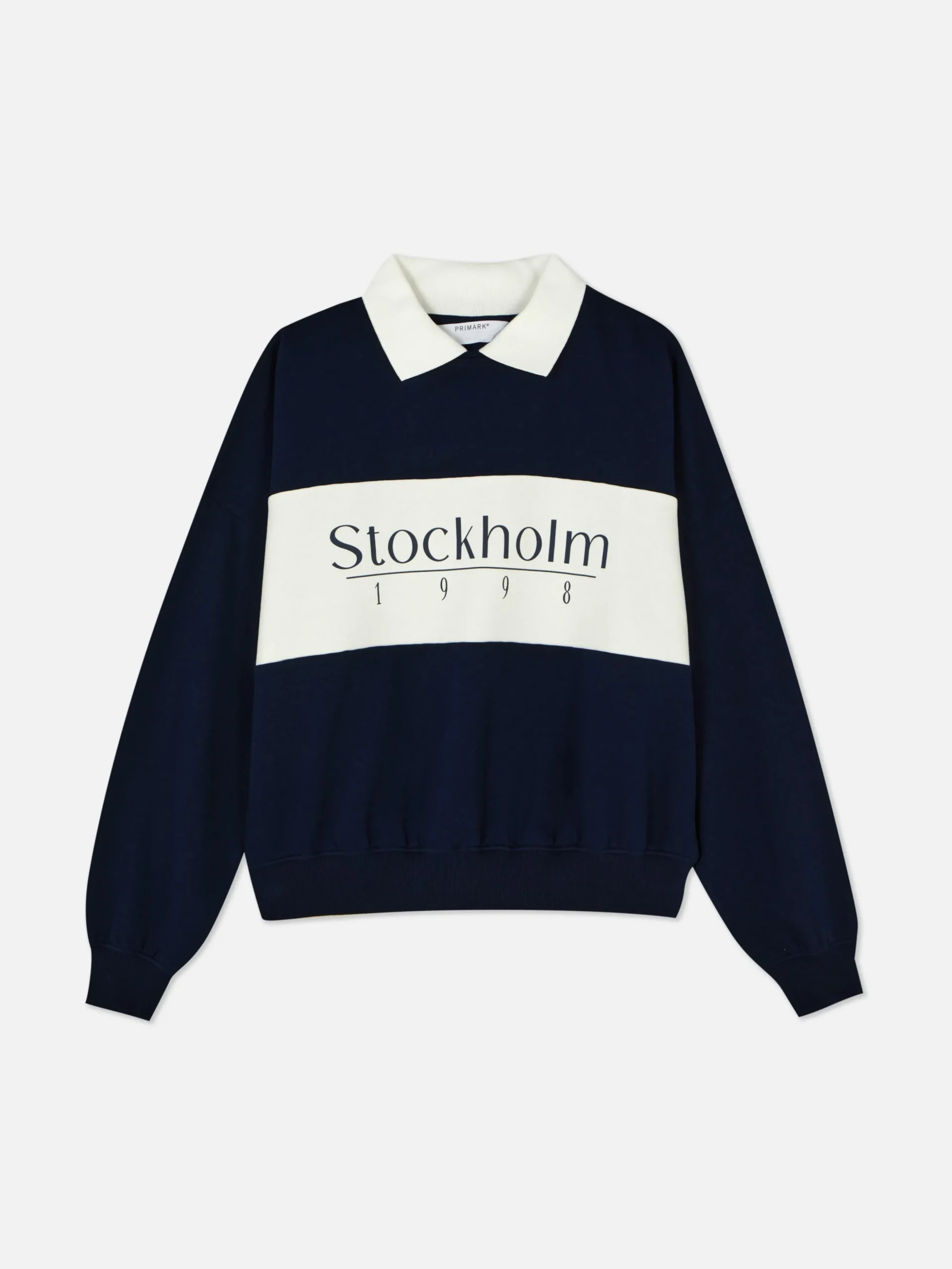 Graphic Collared Sweatshirt