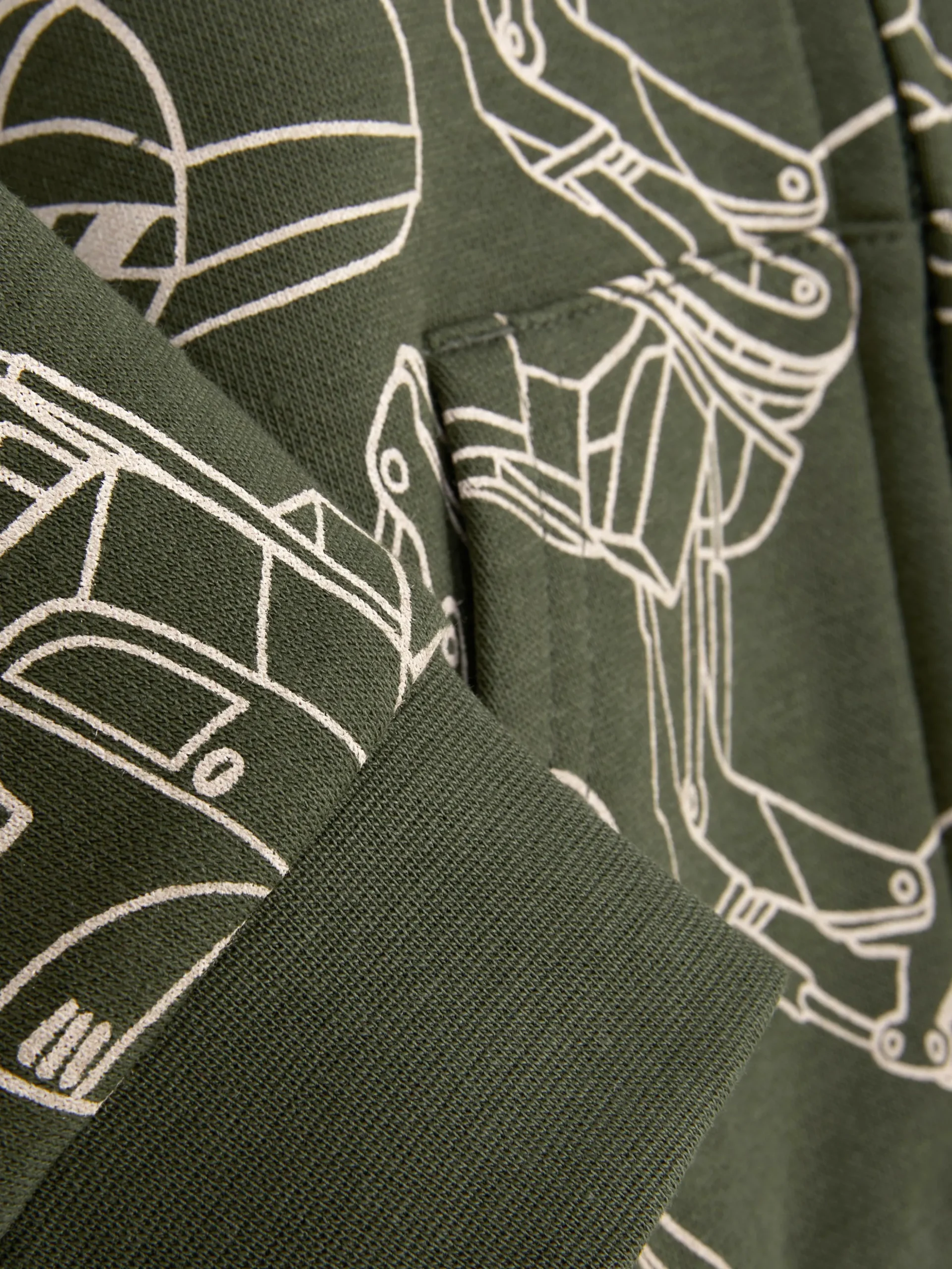Graphic Zip Hoodie