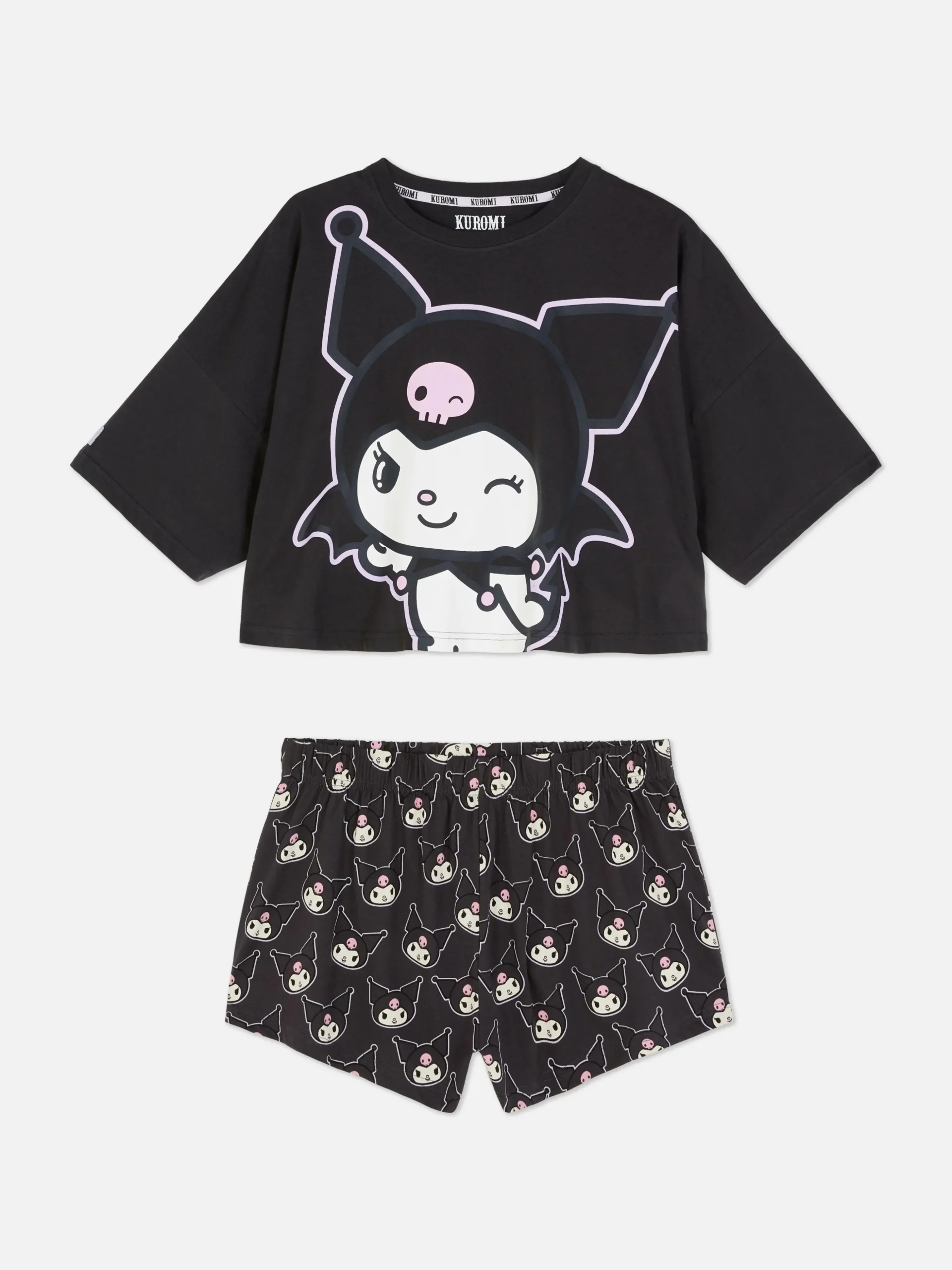 Hello Kitty Kuromi Shorts Pajama Set
