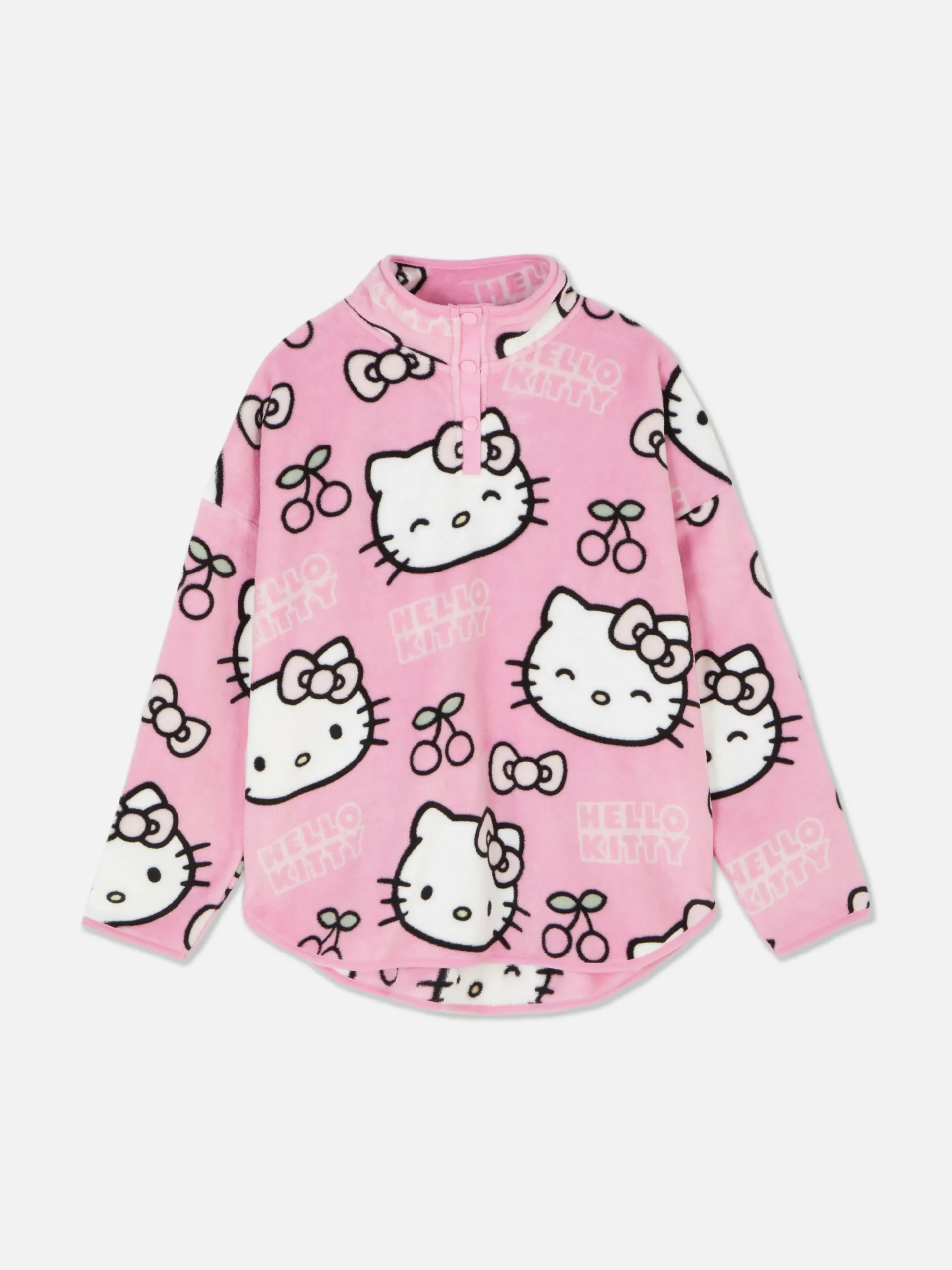 Hello Kitty 50th Anniversary Fleece Pajama Top