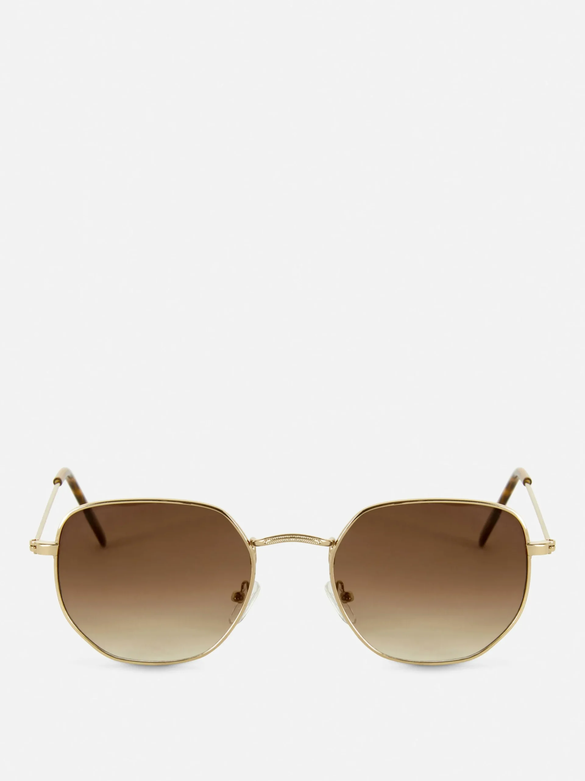 Hexagonal Metal Frame Sunglasses