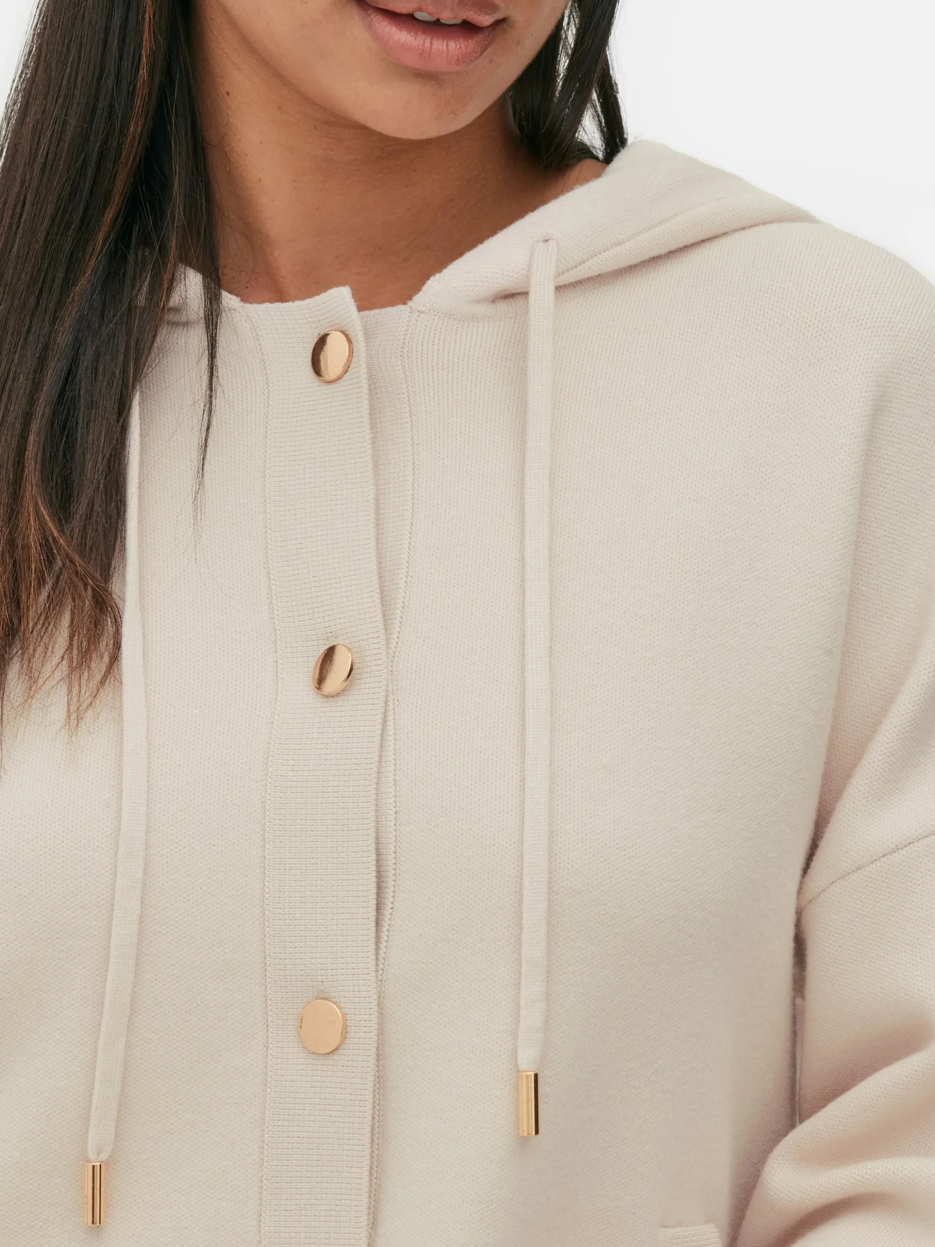 Hooded Knit Bomber Jacket
