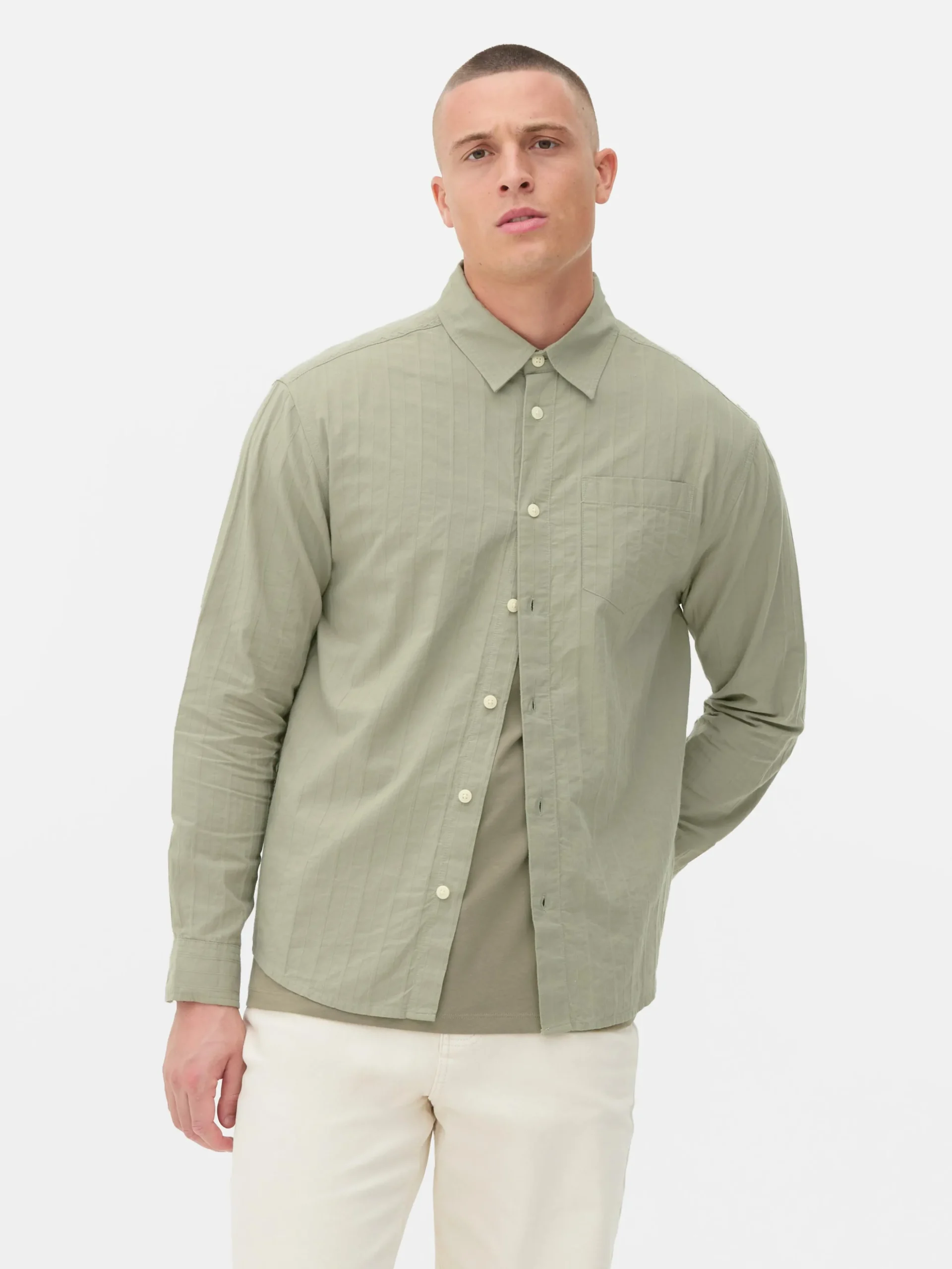 Jacquard Long Sleeve Shirt