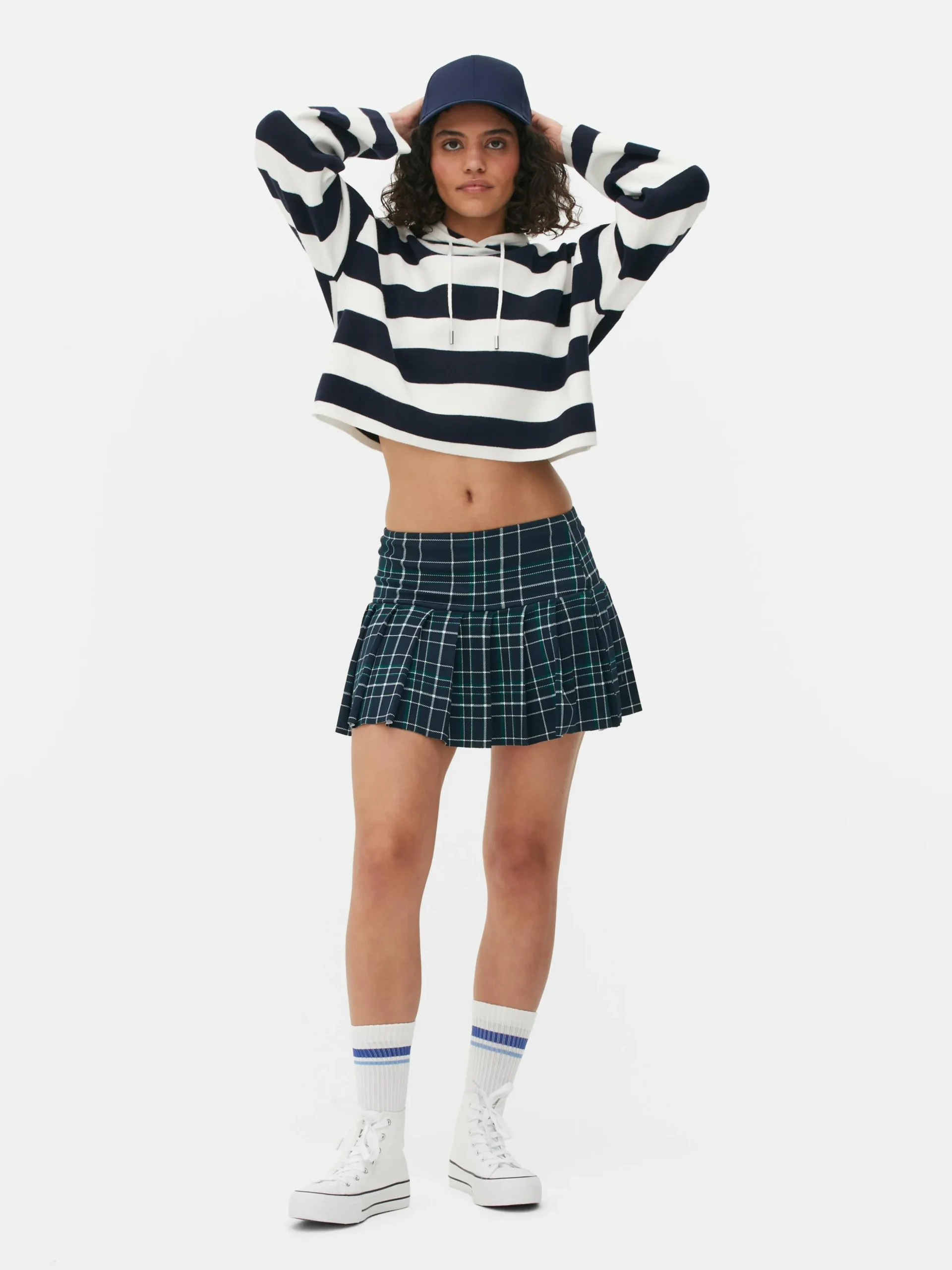 Knitted Stripe Hoodie