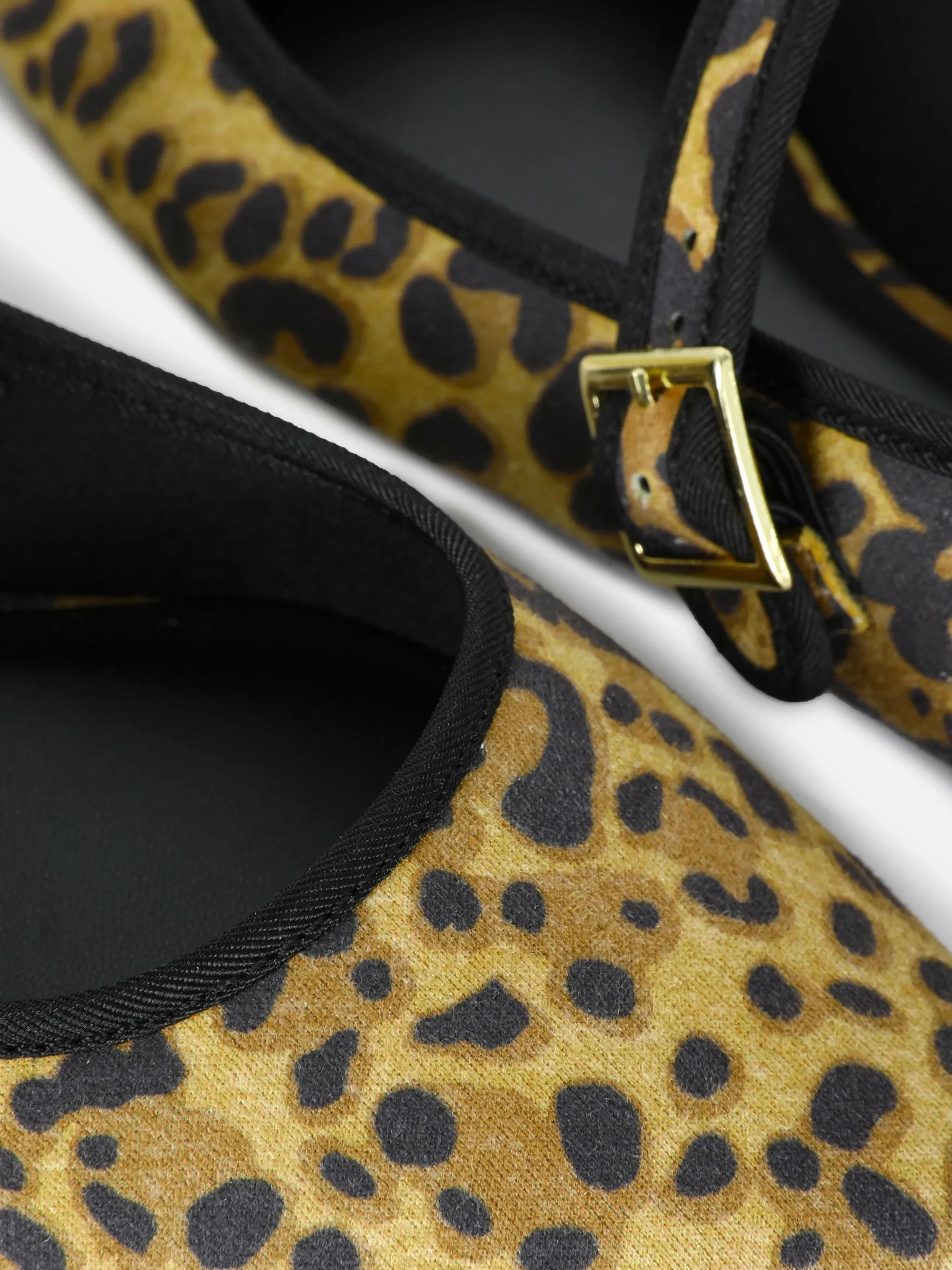 Leopard Mary Jane Ballet Flats