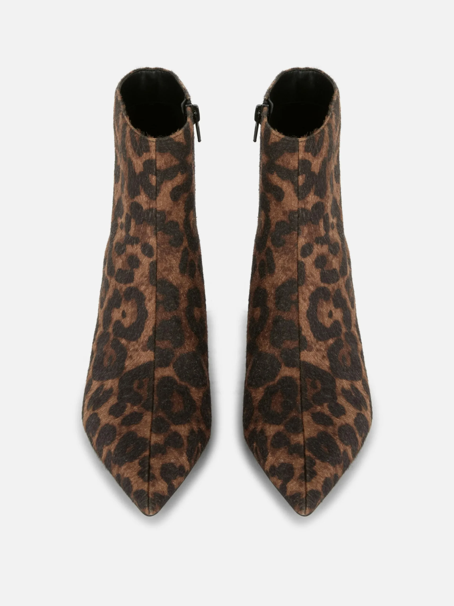 Leopard Print Kitten Heel Boots