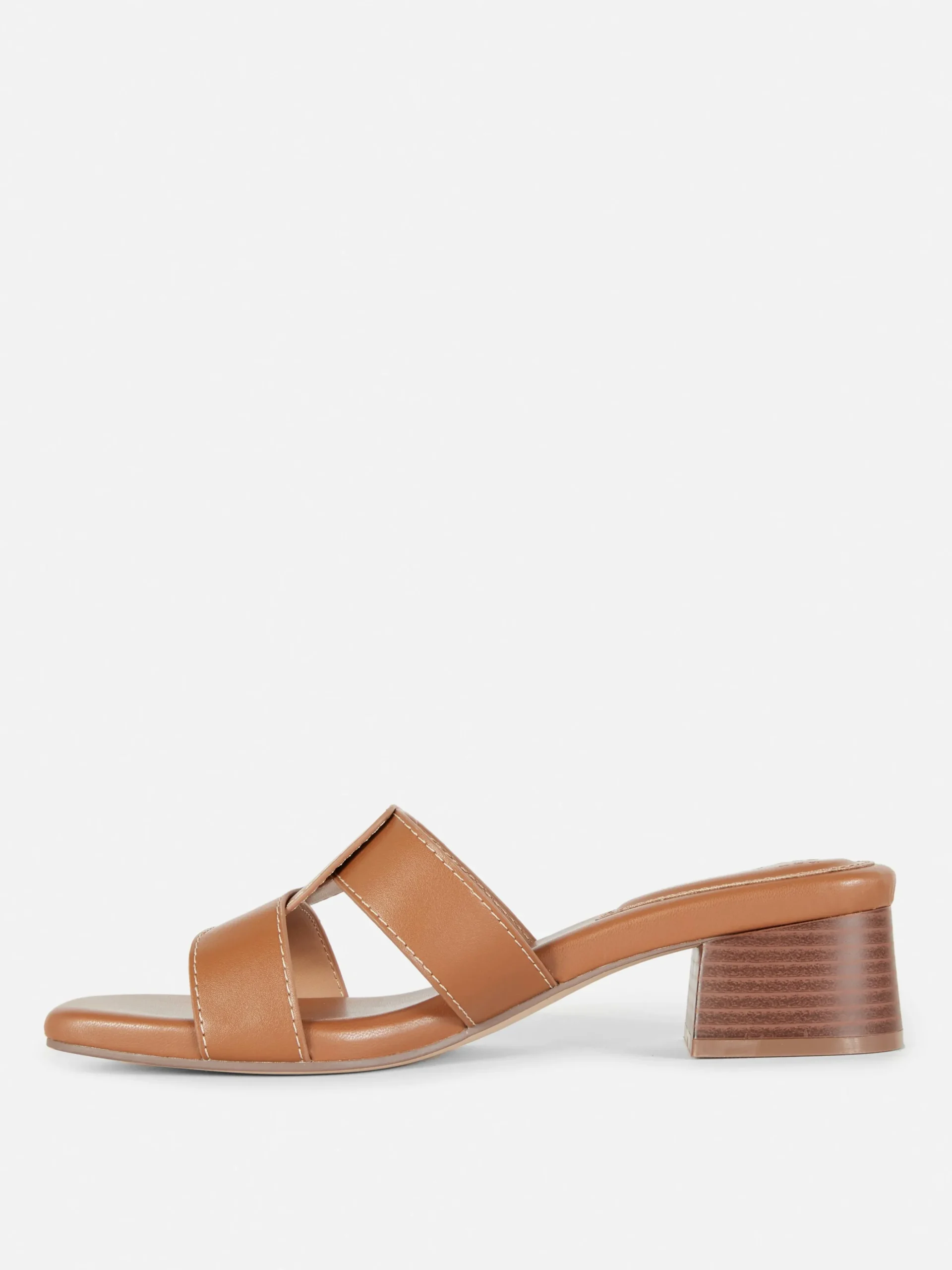 Link Strap Heeled Mules