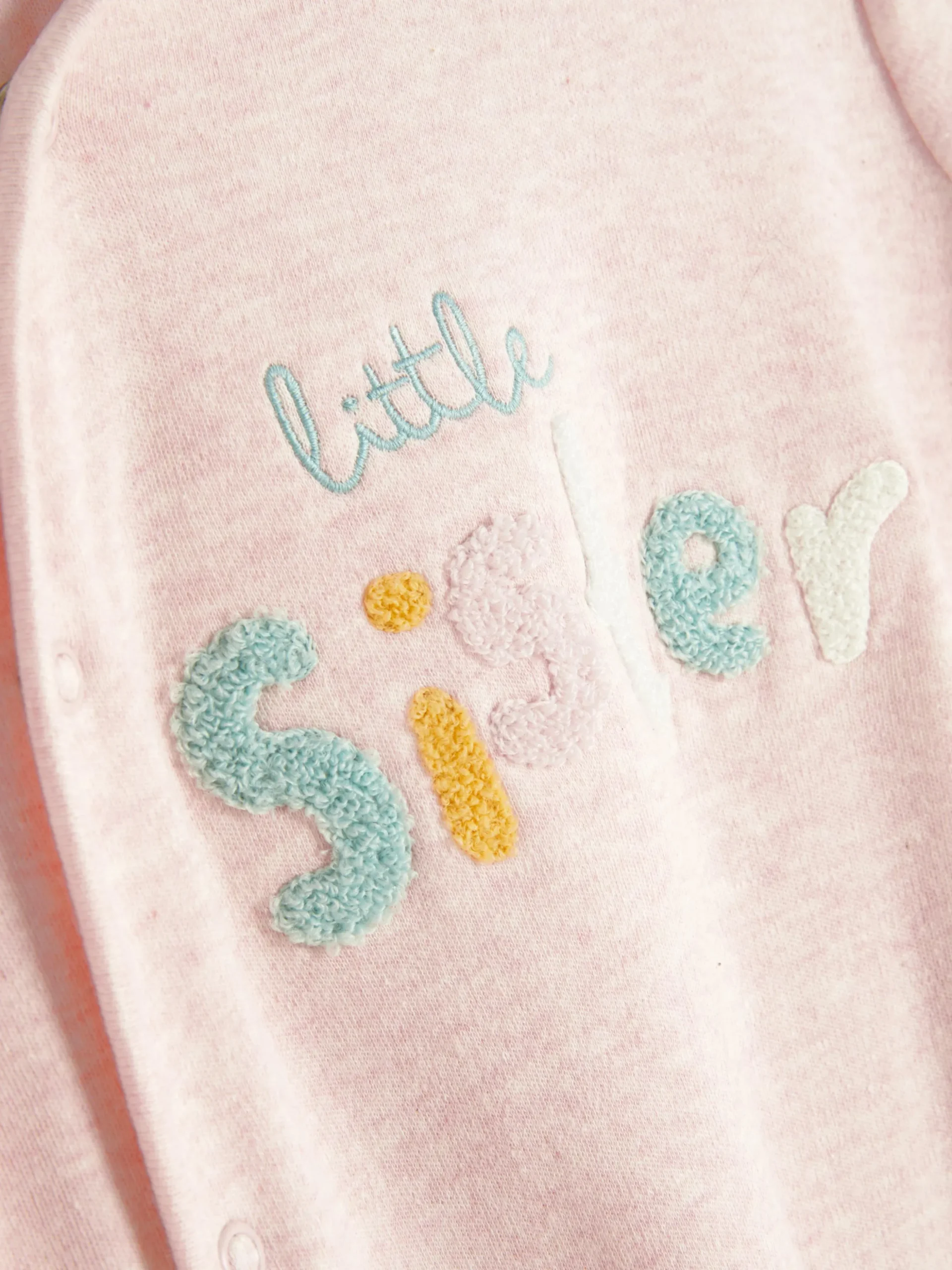 Little Sister Embroidered Sleeper