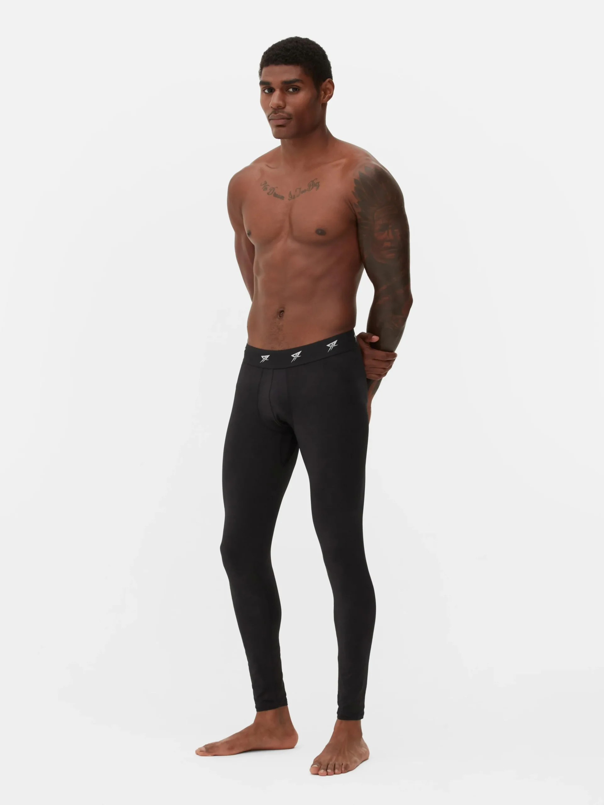Logo Waistband Sports Leggings