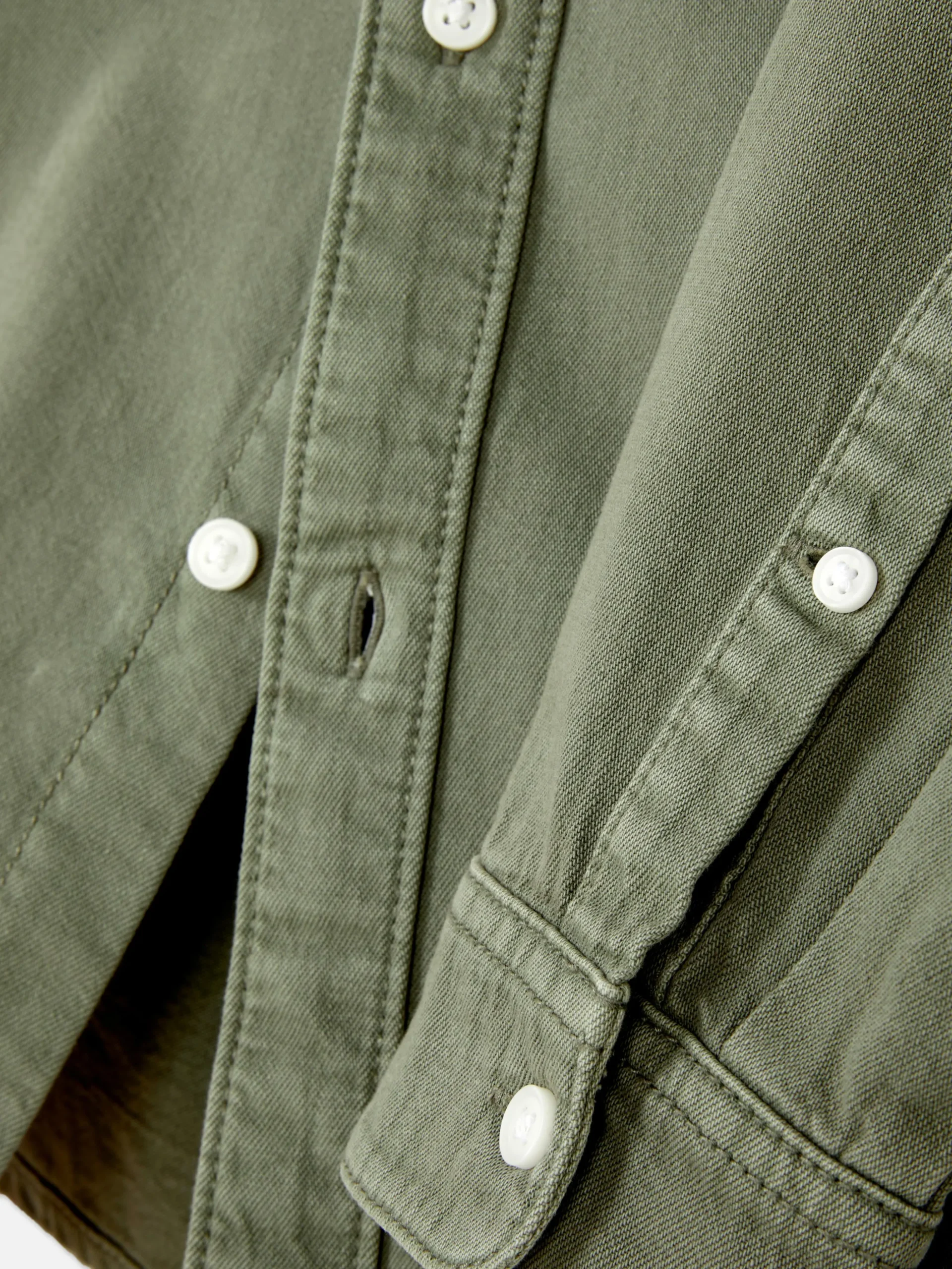 Long Sleeve Cotton Twill Shirt