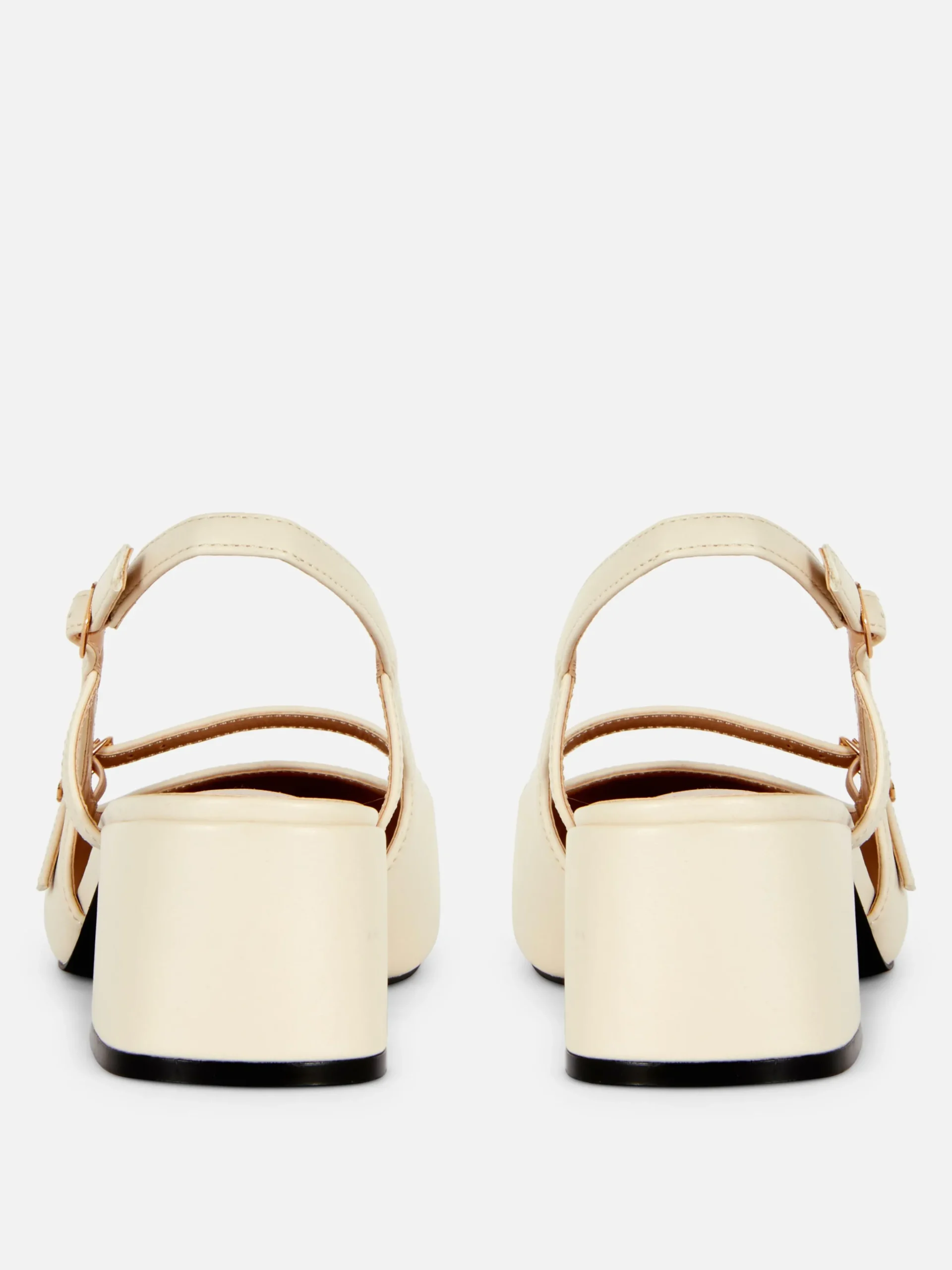Mary Jane Slingback Block Heels