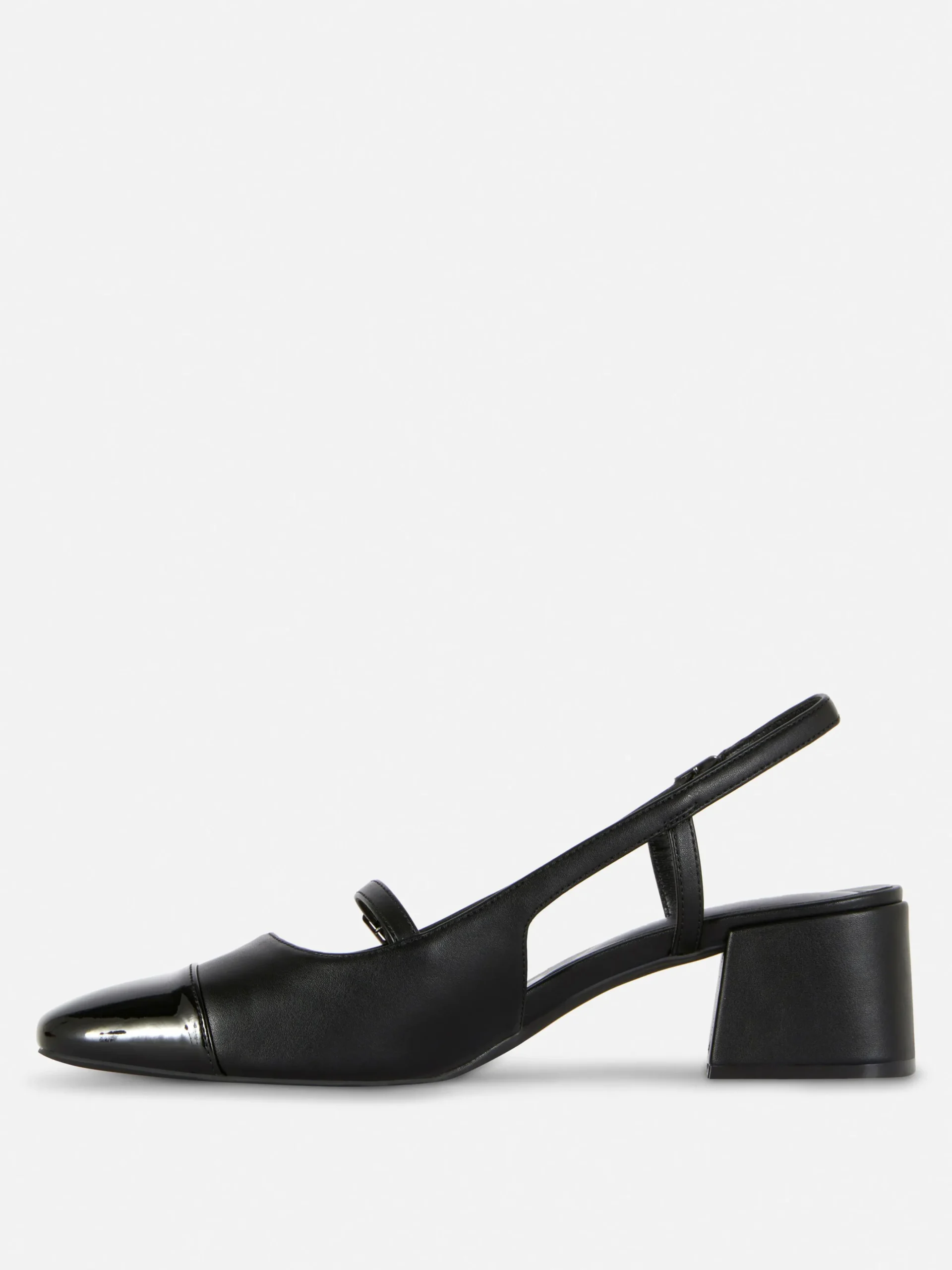 Mary Jane Slingback Block Heels