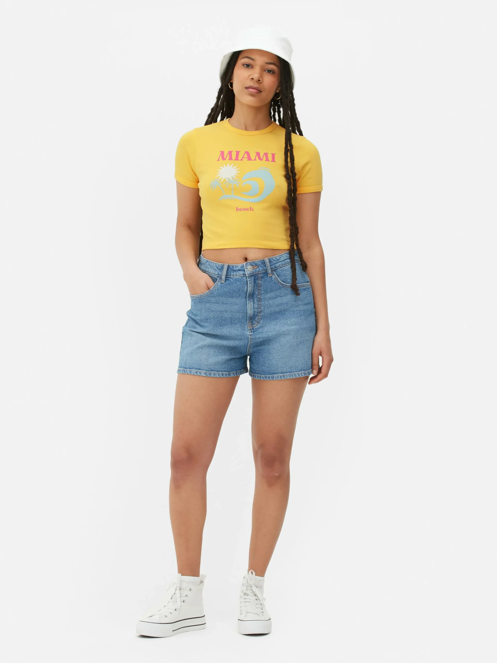 Miami Beach Cropped T-Shirt