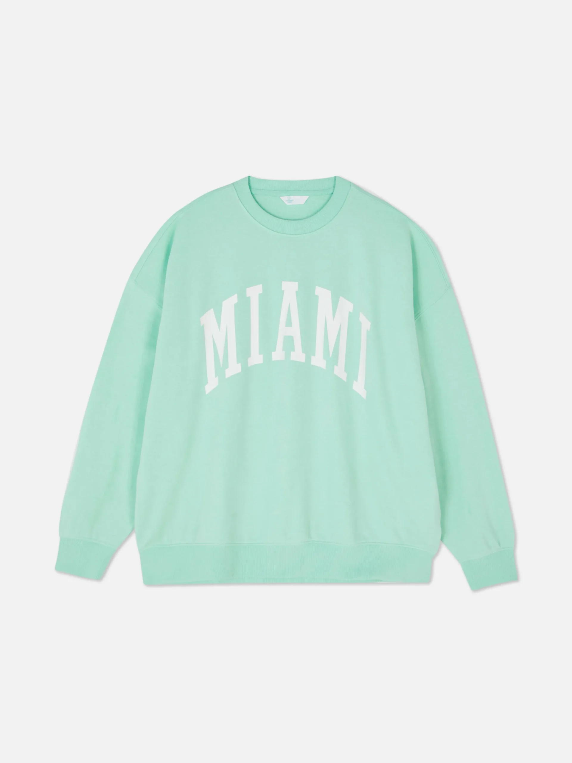 Miami Lettering Oversized Sweatshirt
