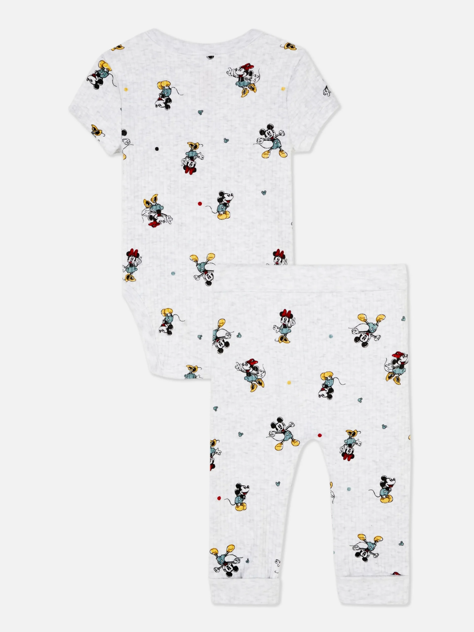 Mickey And Minnie Mouse Bodysuit And Leggings Set