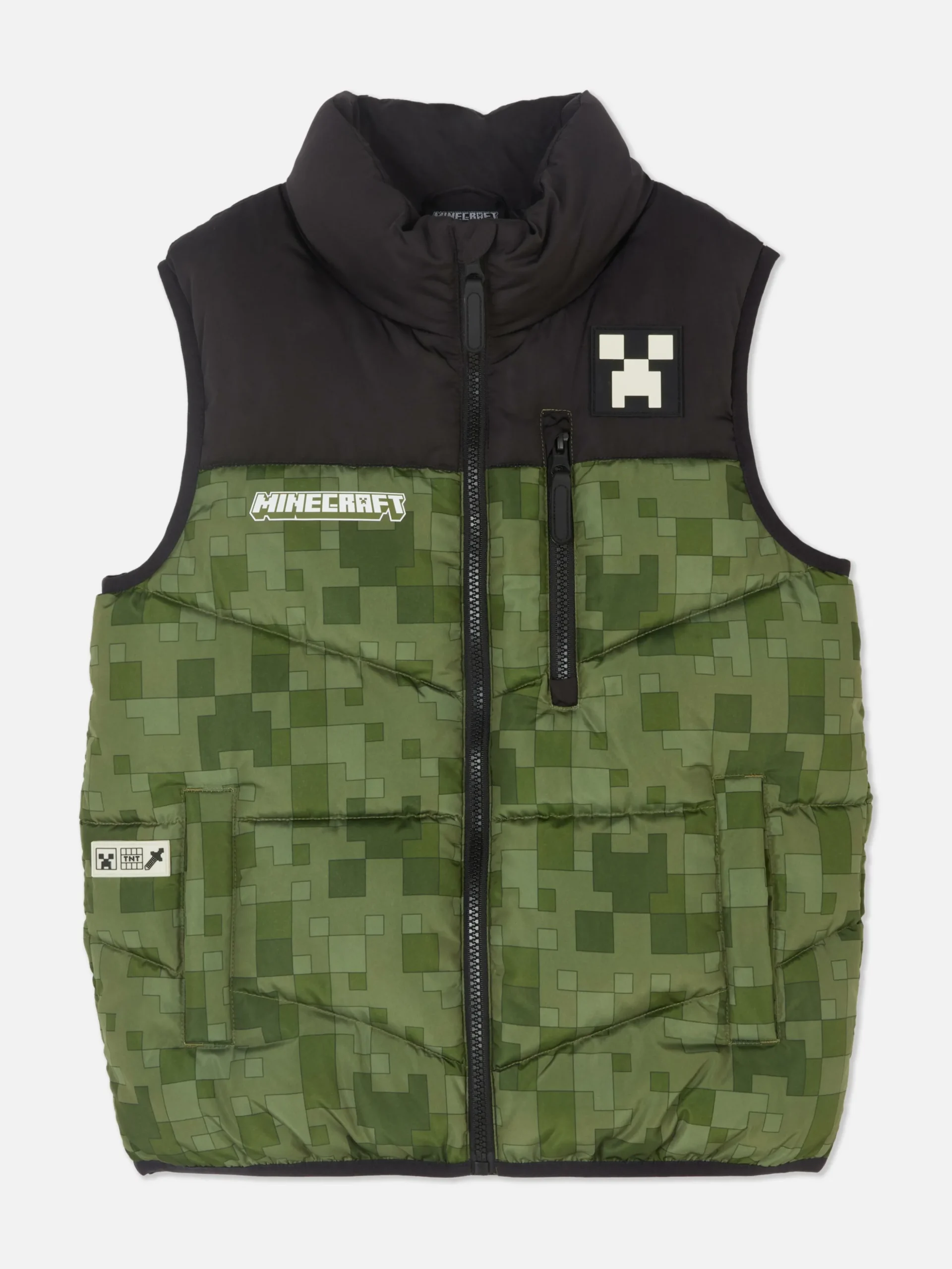 Minecraft Zip-Up Puffer Vest