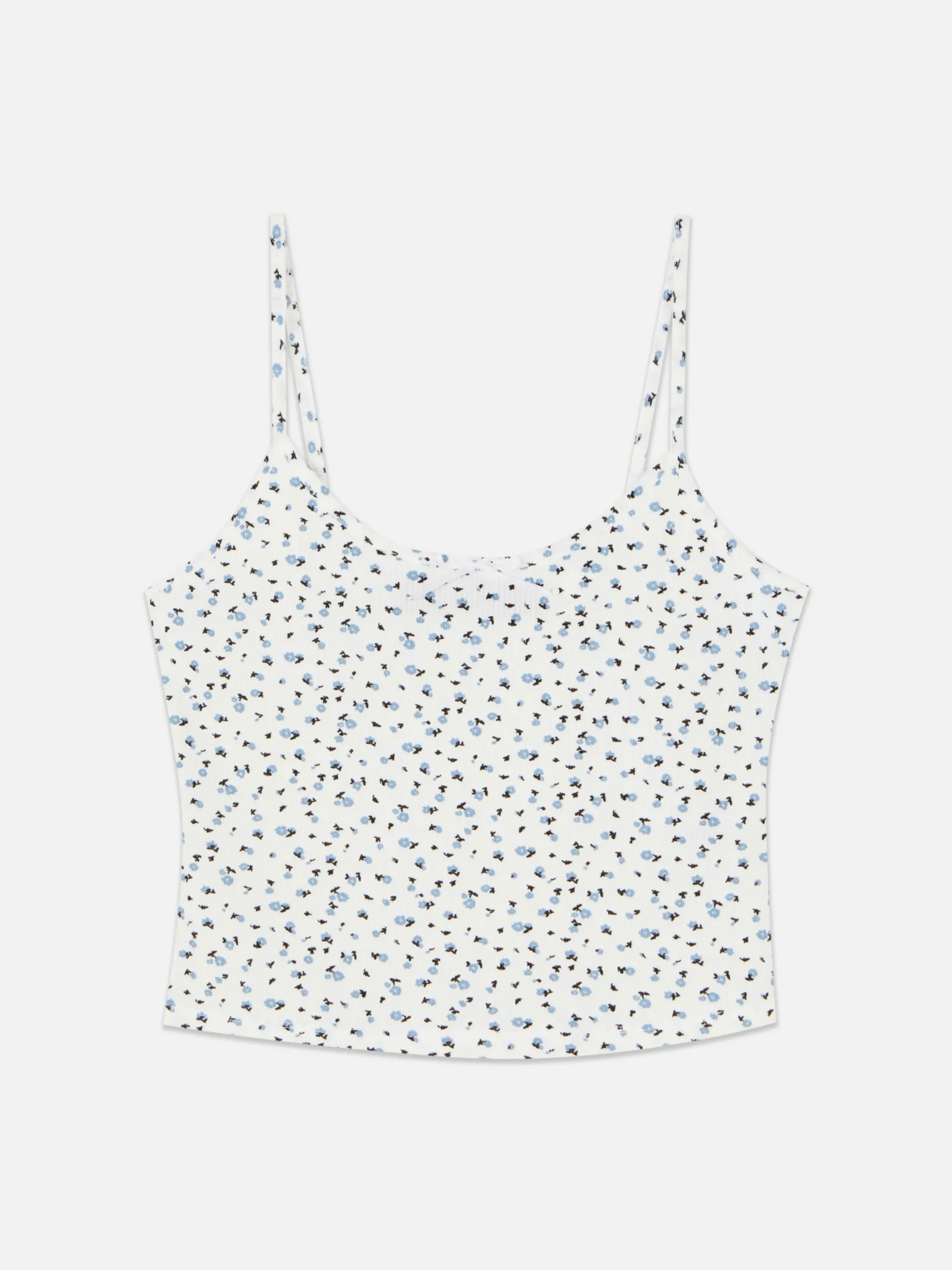 Mini Floral Ribbed Cami