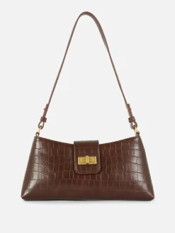 Mock Croc Shoulder Bag