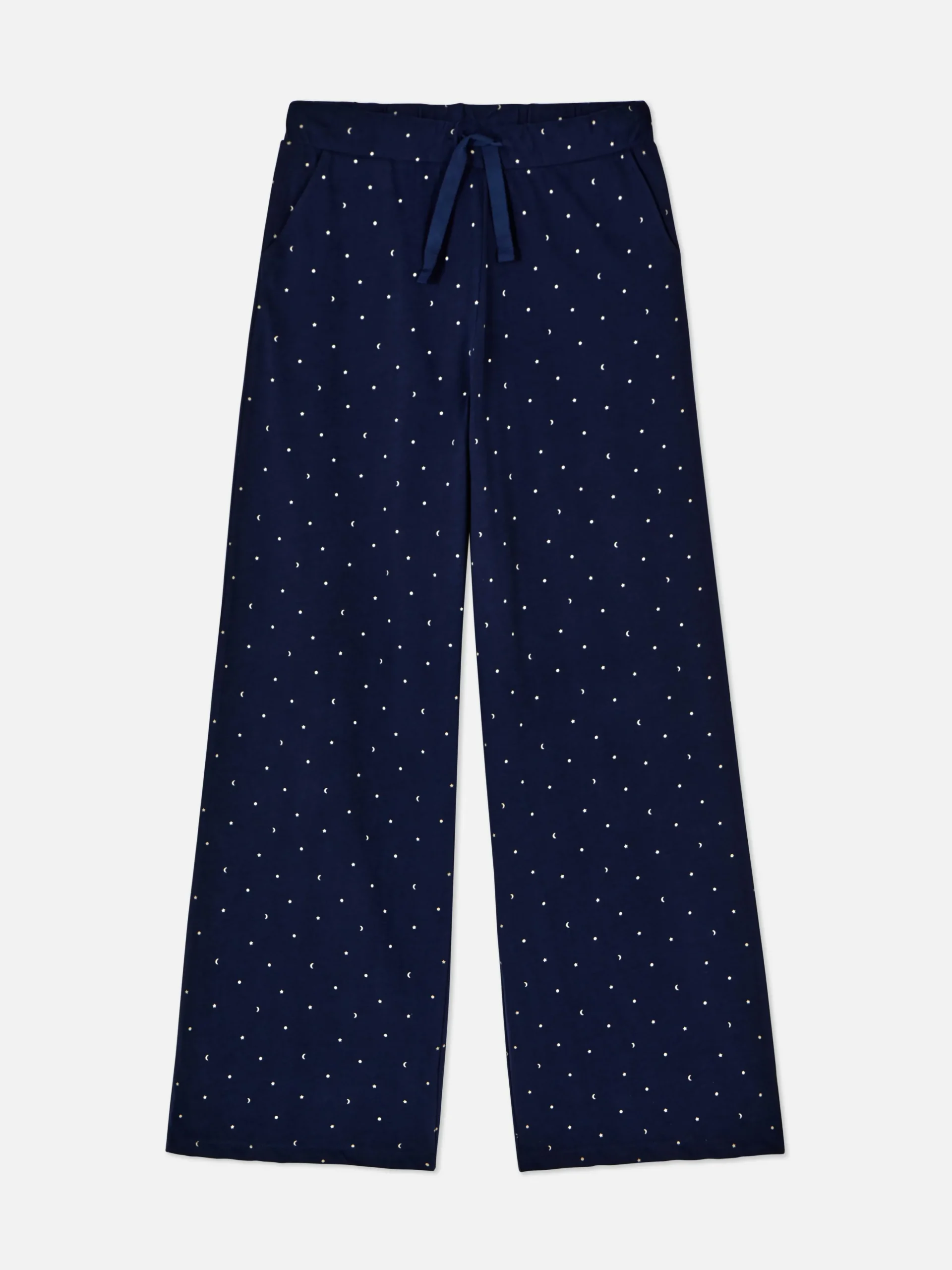 Moon And Stars Wide Leg Pajama Bottoms