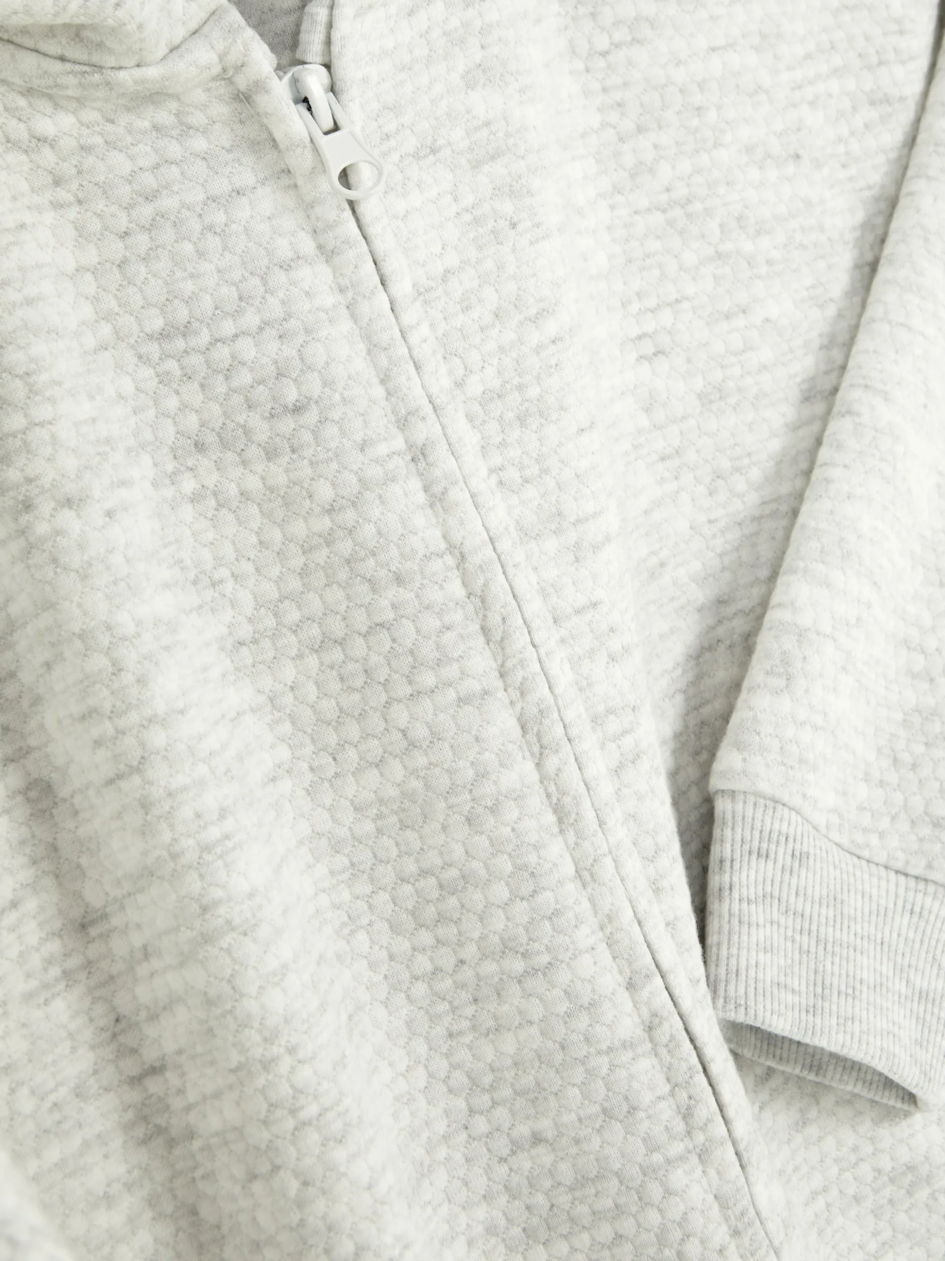 Older Boy Textured Zip Hoodie