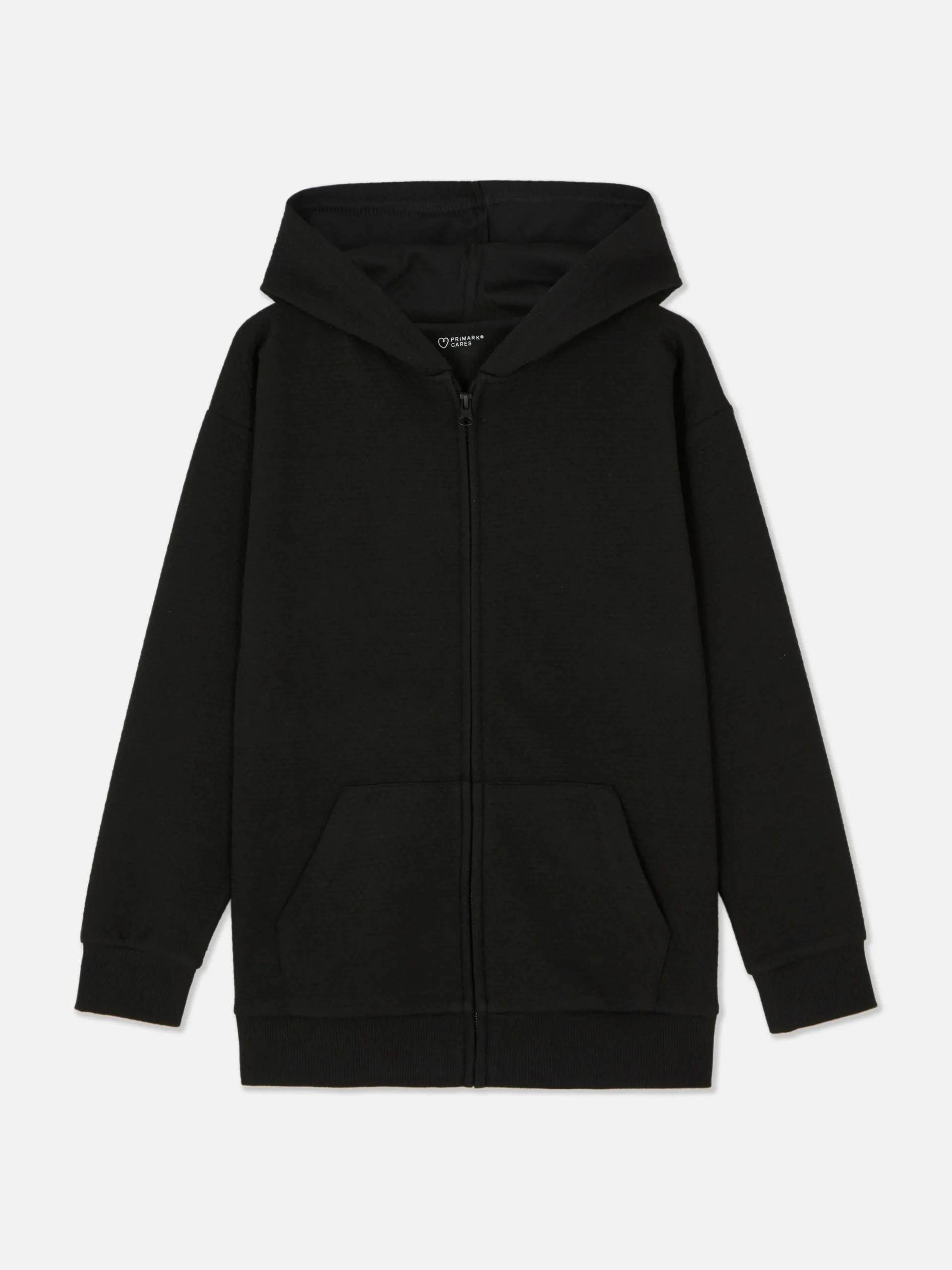Older Boy Textured Zip Hoodie
