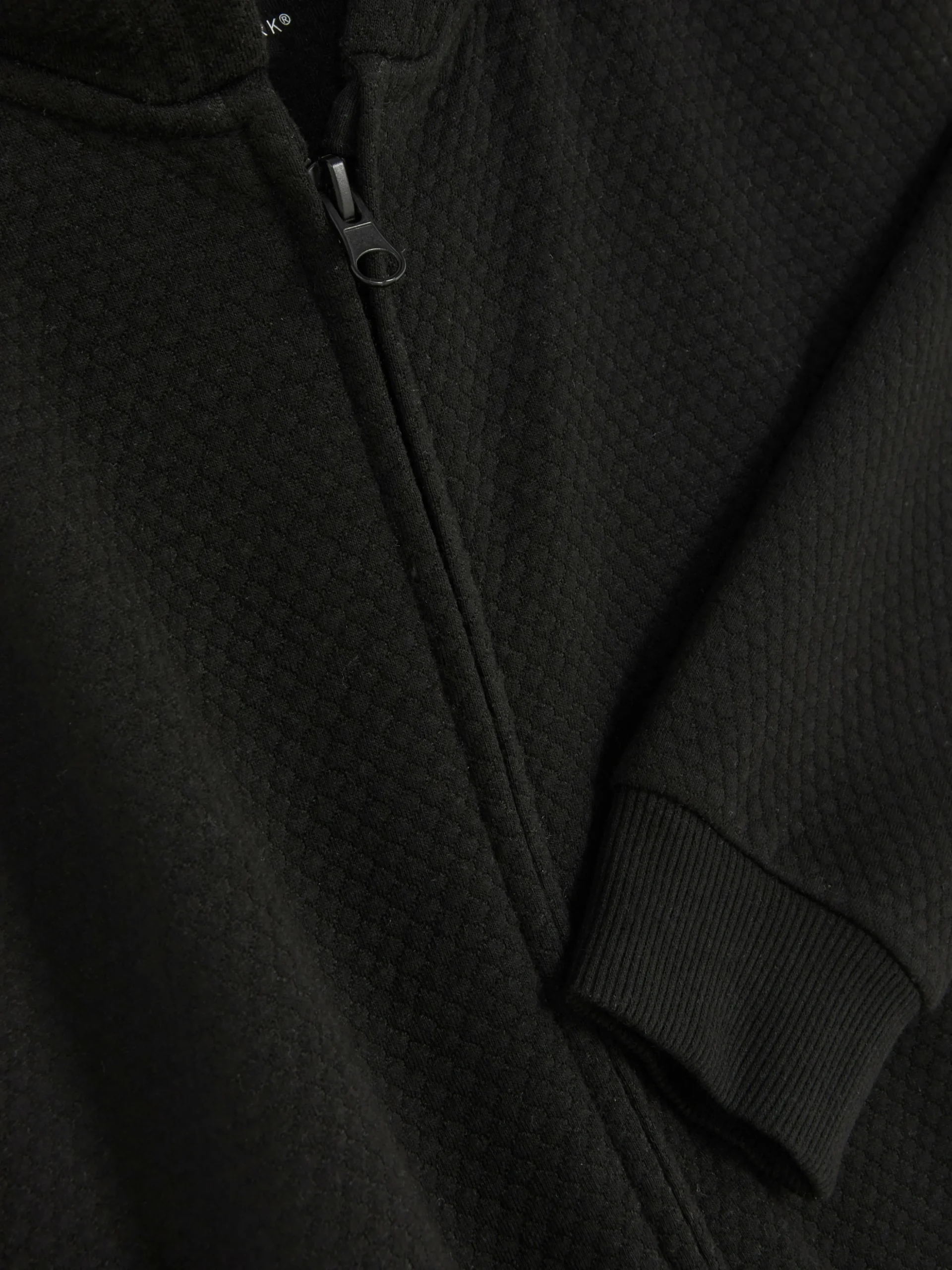 Older Boy Textured Zip Hoodie
