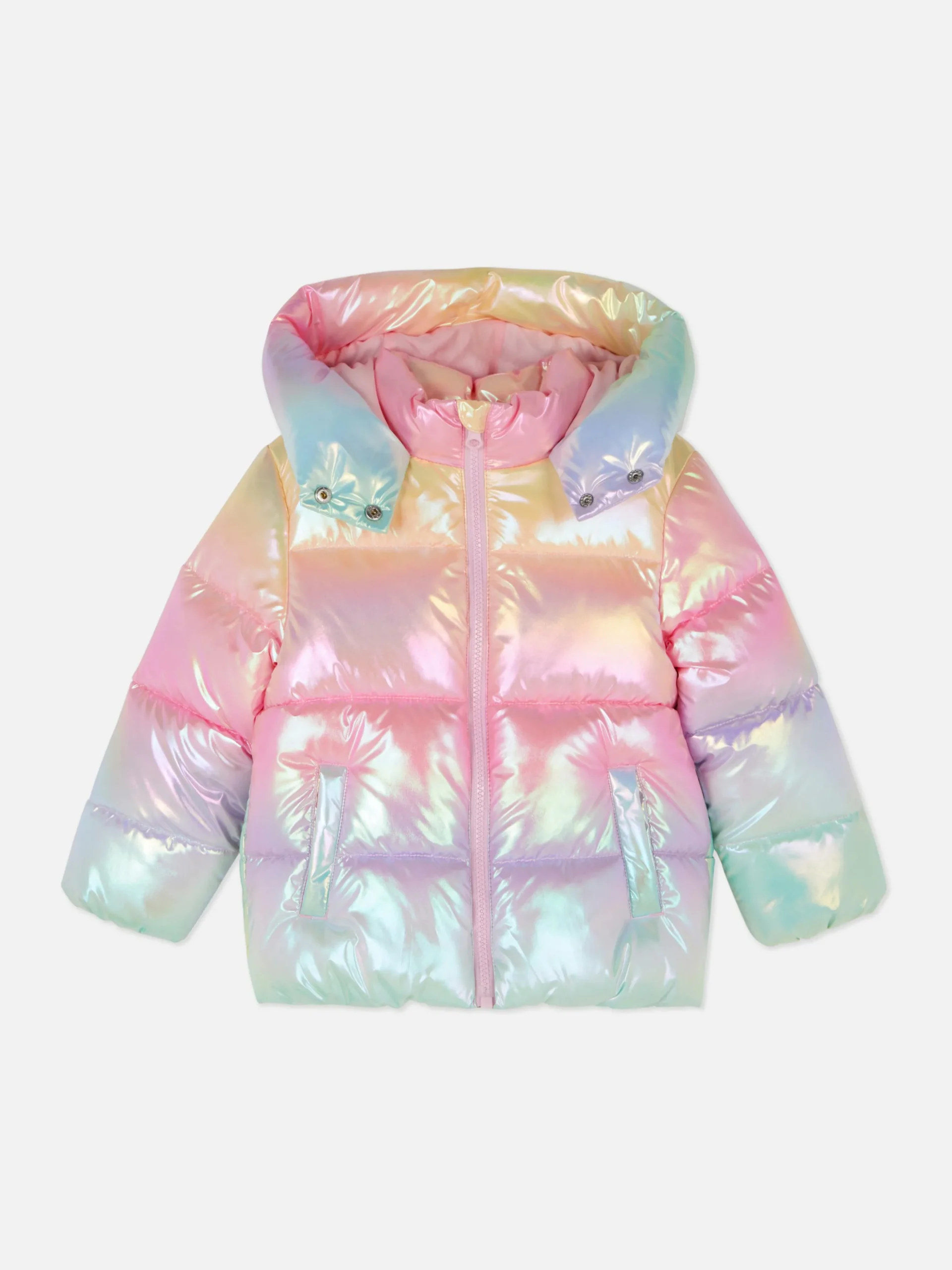 Ombre Iridescent Puffer Jacket