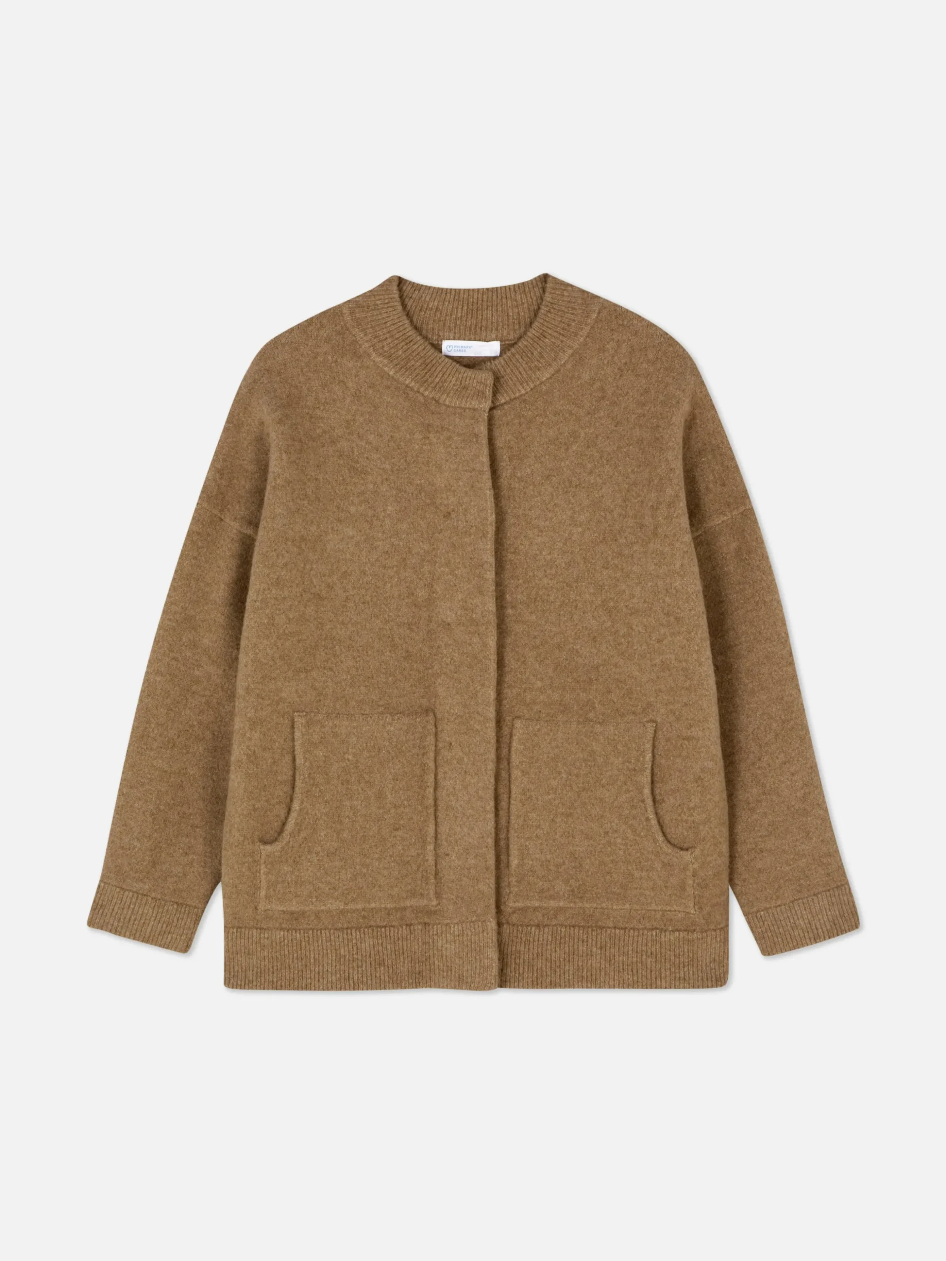 Oversized Knit Bomber Jacket