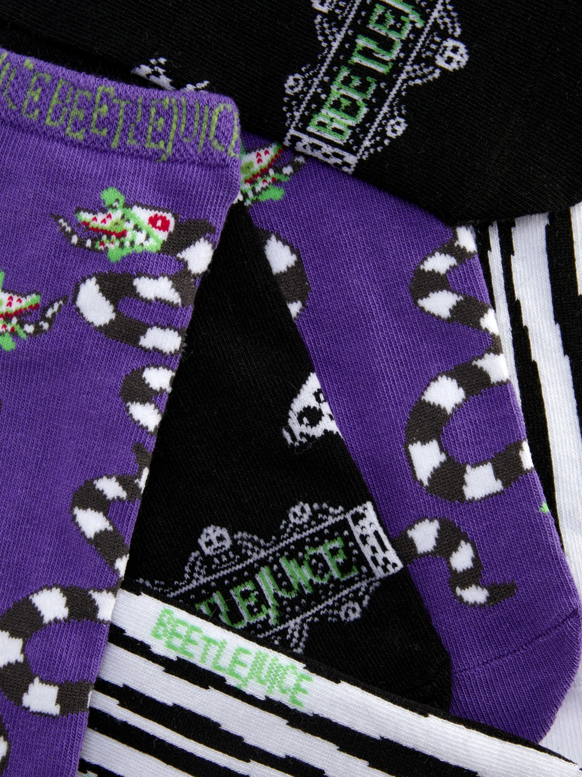 3-Pack Beetlejuice Trainer Socks