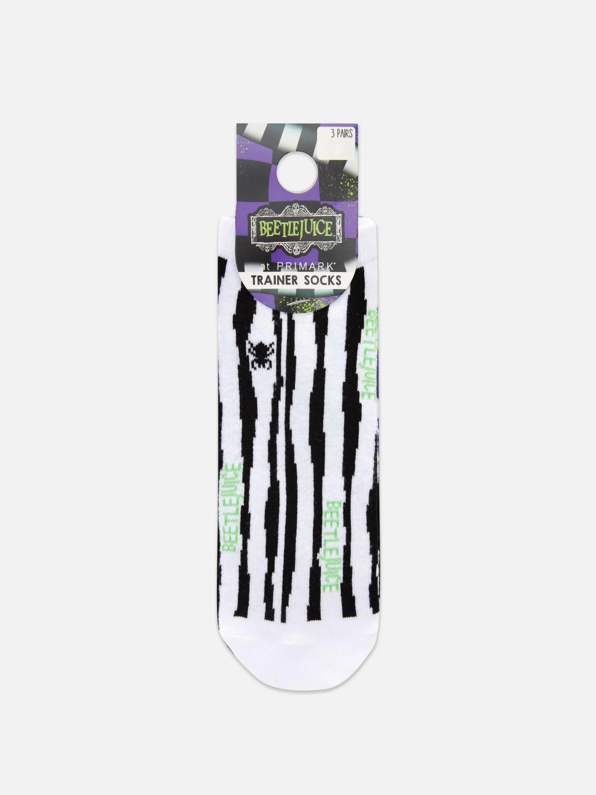 3-Pack Beetlejuice Trainer Socks