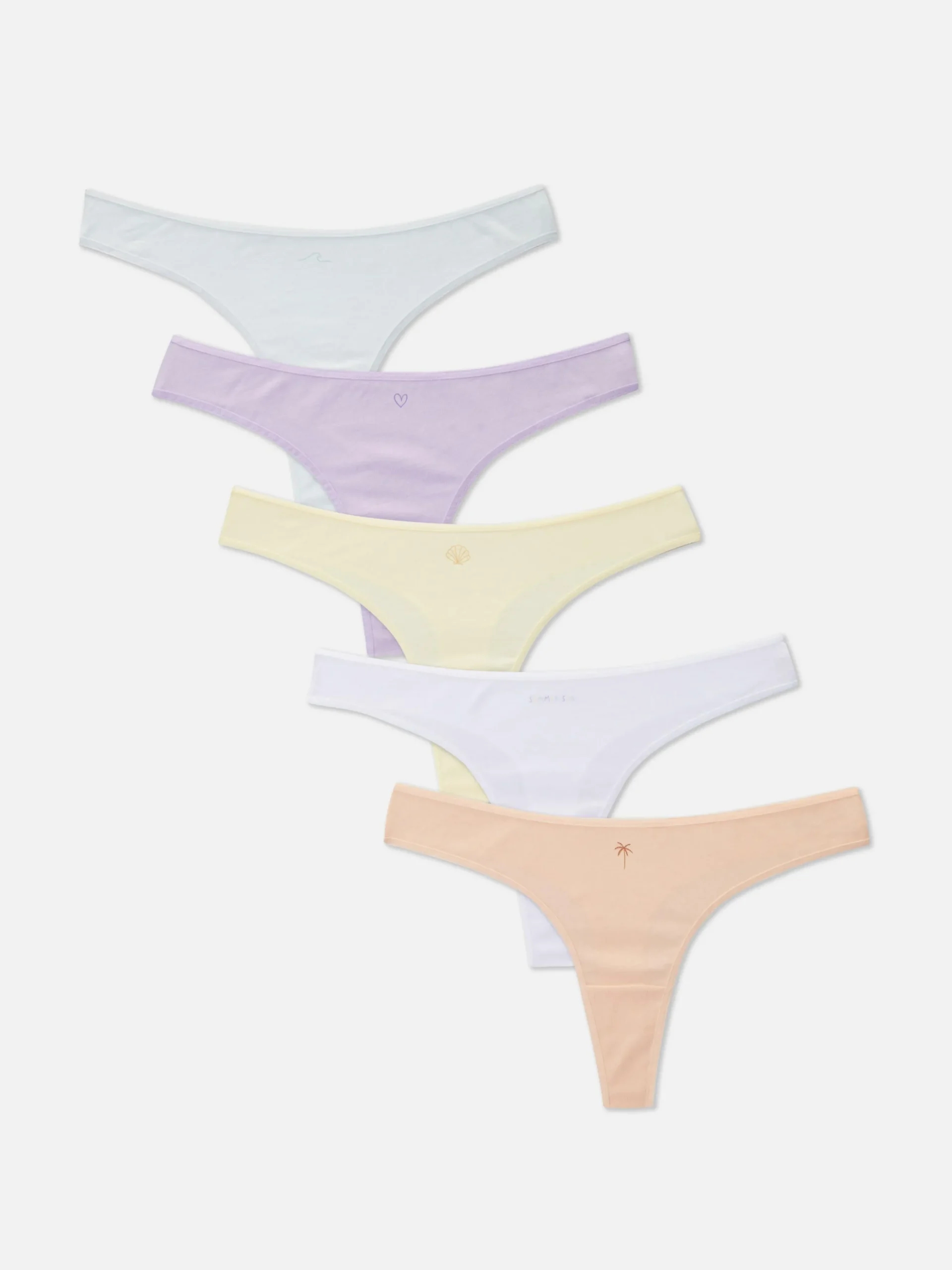 5-Pack Graphic Thongs