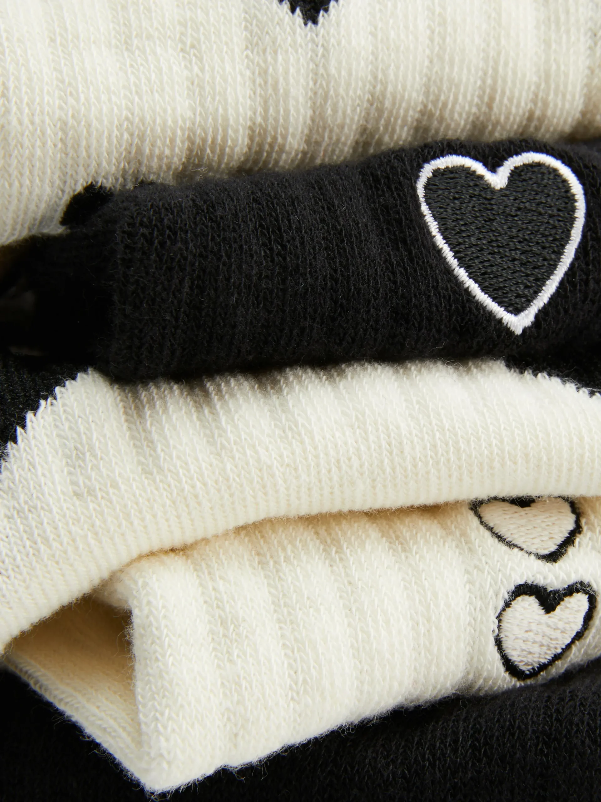 5-Pack Heart Crew Socks