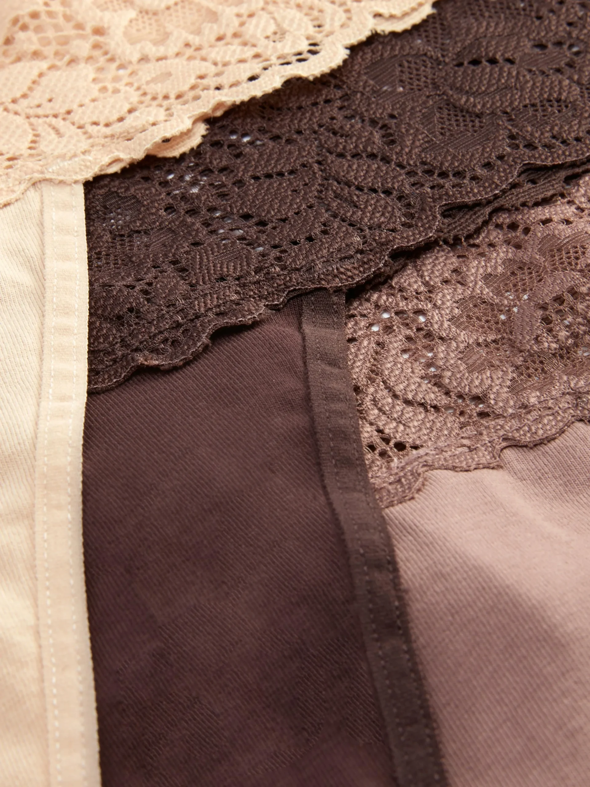 3-Pack Lace Bandeau Thongs