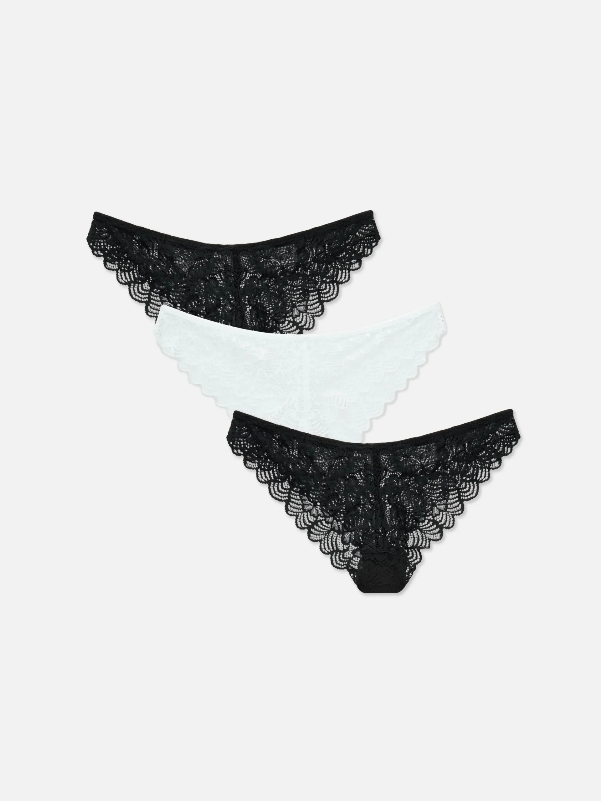 3-Pack Lace Brazilian Briefs