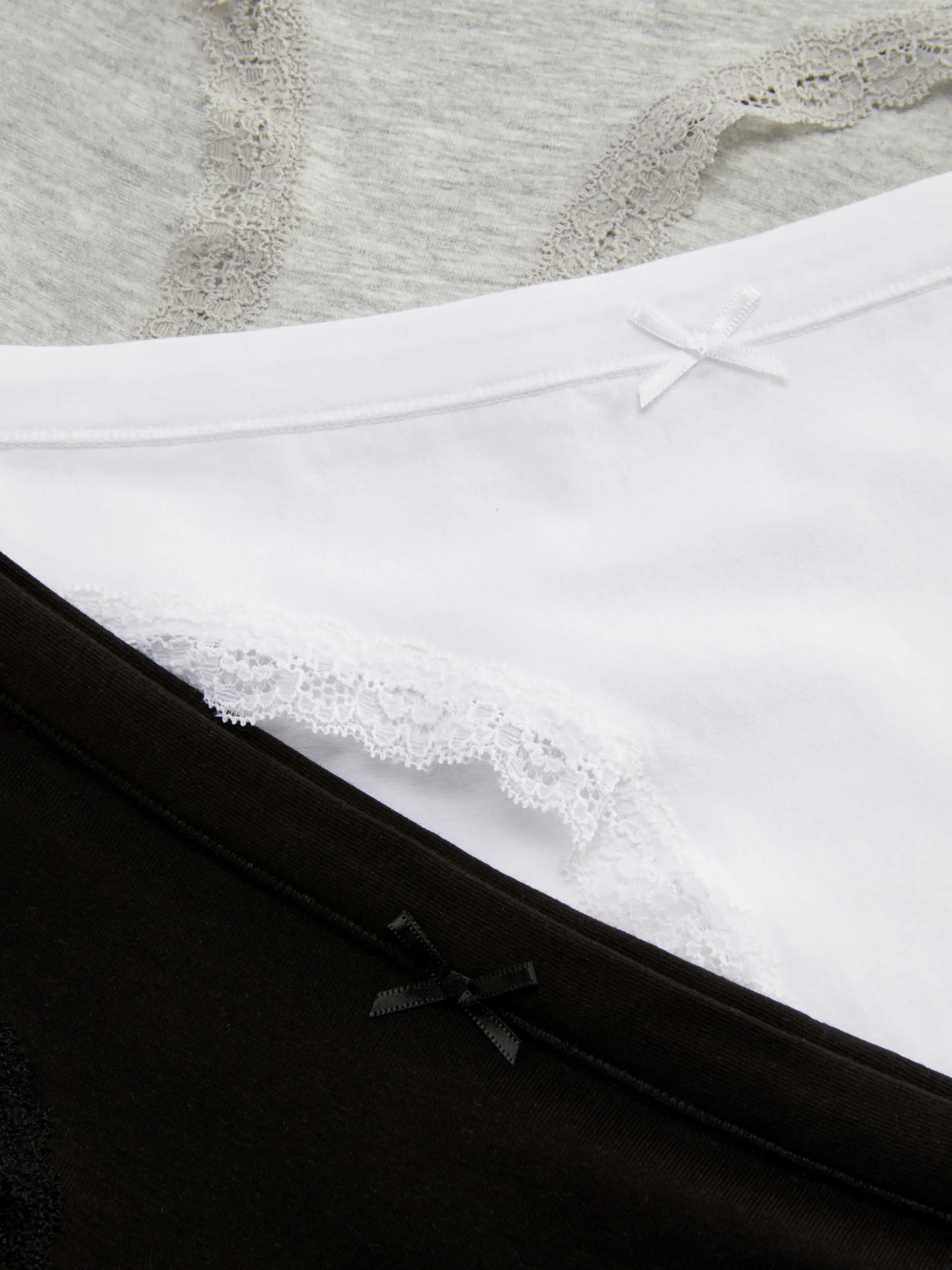 3-Pack Lace Trim Mini Briefs