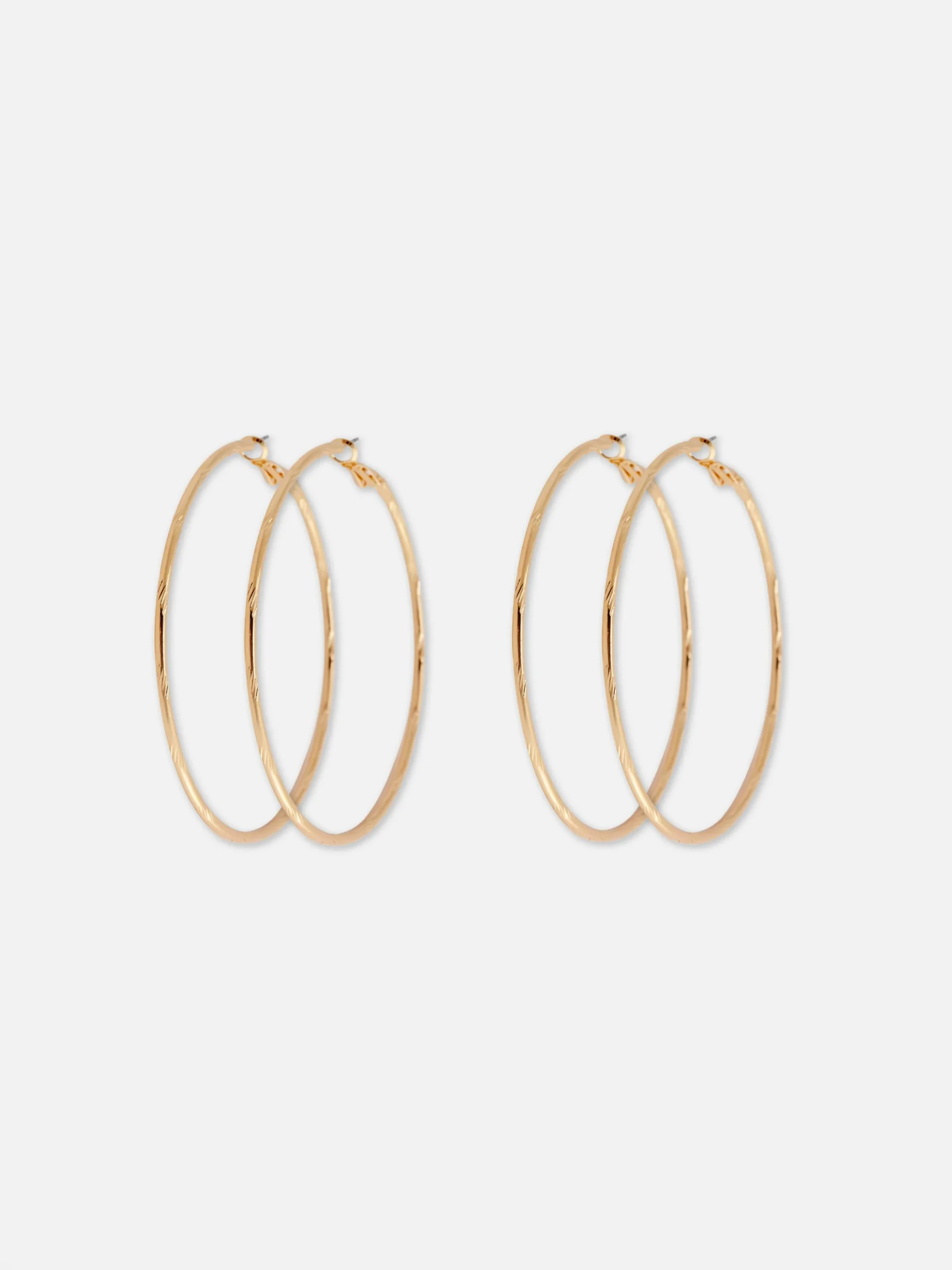 2-Pack Large Hoop Earrings