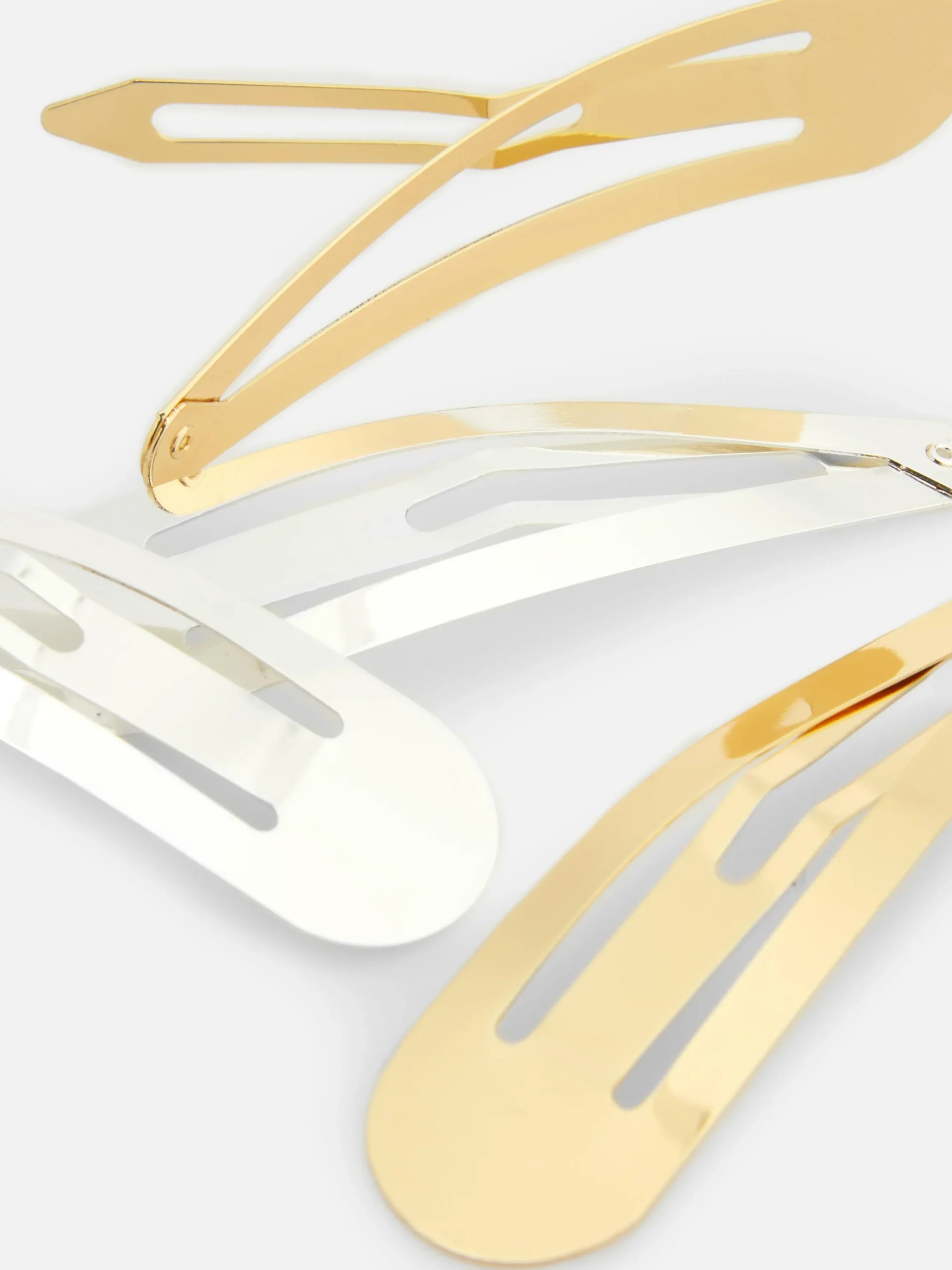 4-Pack Metal Snap Hair Clips