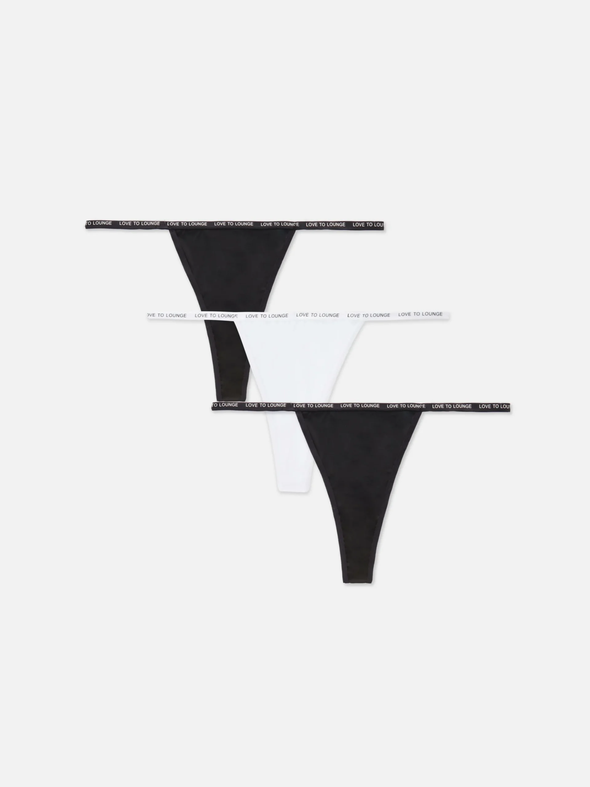 3-Pack Microfiber Thongs
